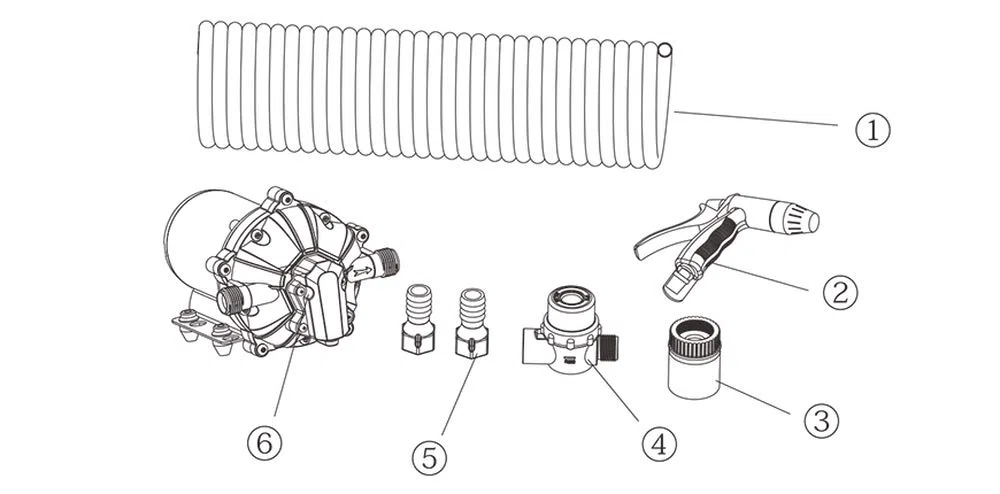 SEAFLO Kit pompa di lavaggio serie 55 - 12V DC 5.5 GPM 70 PSI
