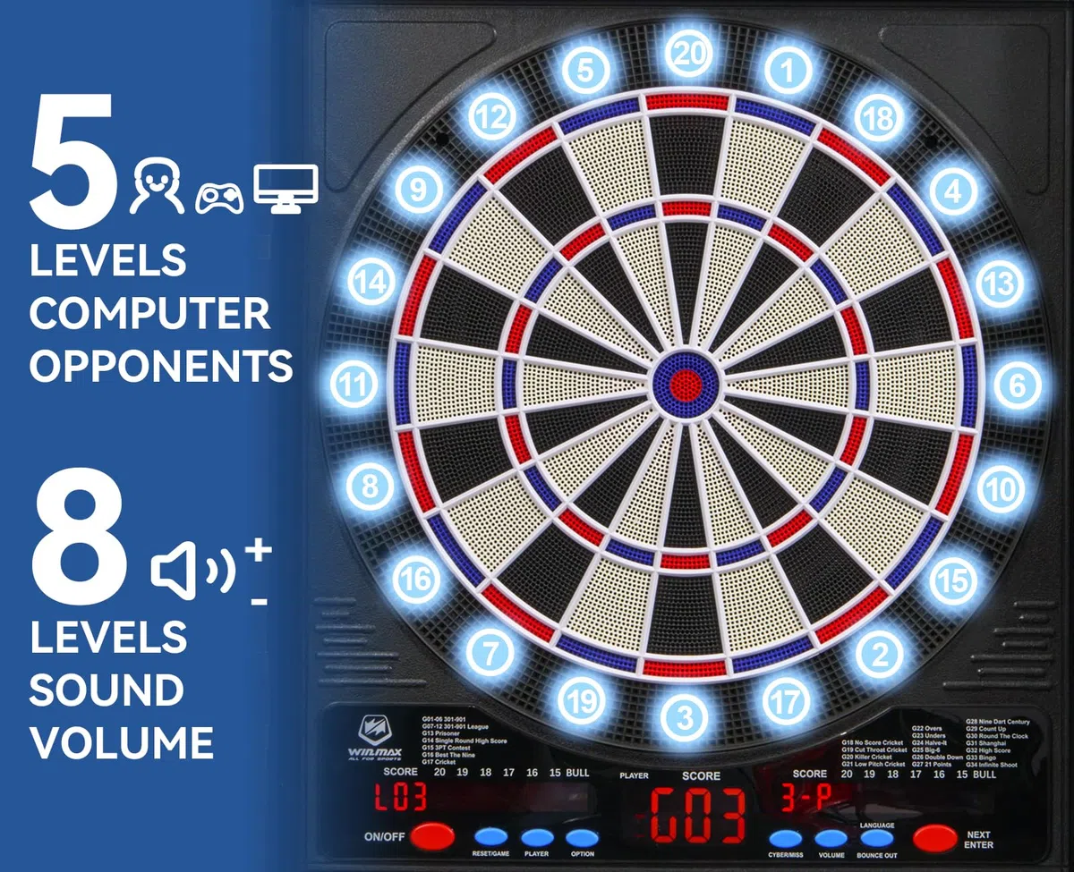 WIN.MAX Freccette elettroniche, set decorativo per freccette
