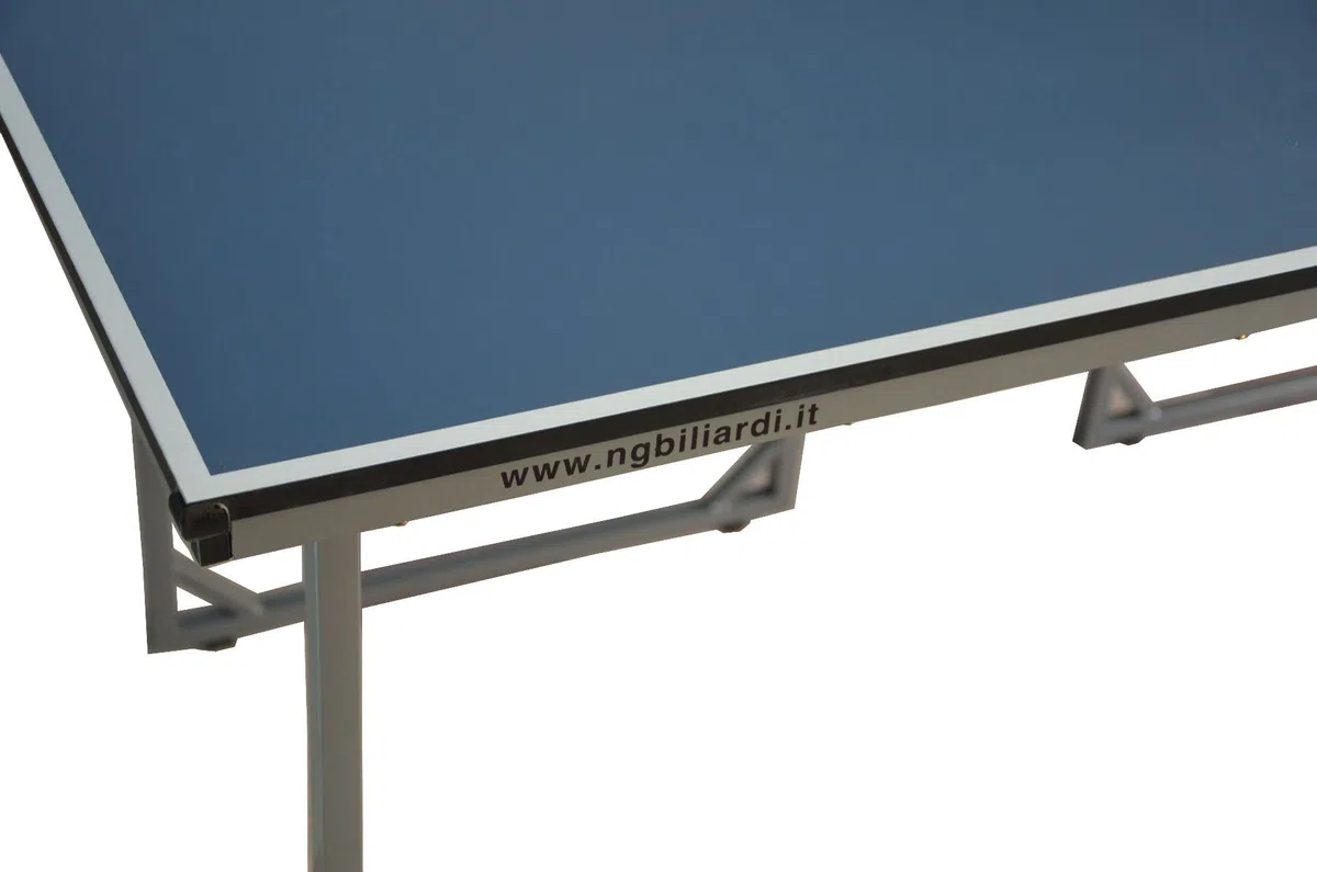 NG Biliardi Tavolo da Ping Pong Split Pieghevole 182 cm (Blu) 182x91x76 cm