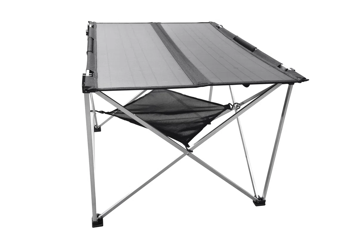 Technaxx TX-252, tavolo solare da campeggio pieghevole da 60W, pannello solare monocristallino con 3x porte USB, uscita DC e design robusto - perfetto per il campeggio e le attività all'aria aperta