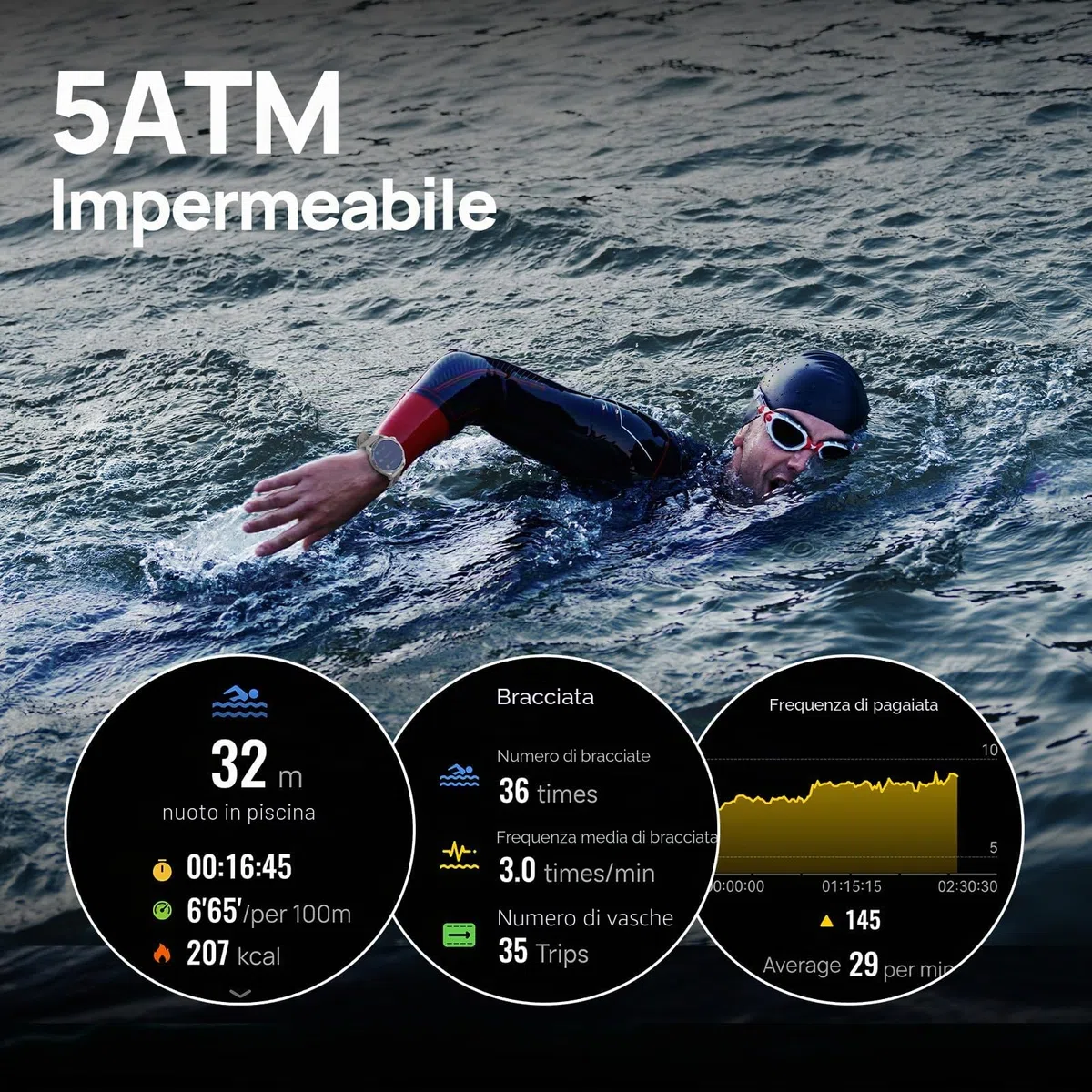 Mibro GS Pro2 GPS Smartwatch per Multisport con 1.43" AMOLED, TrackBack, Piano di allenamento,VO2max, 20 Giorni di Durata Batteria, 5 ATM Impermeabile orologio per Nuoto/Ciclismo/Corsa/Trek/Sci/Padel