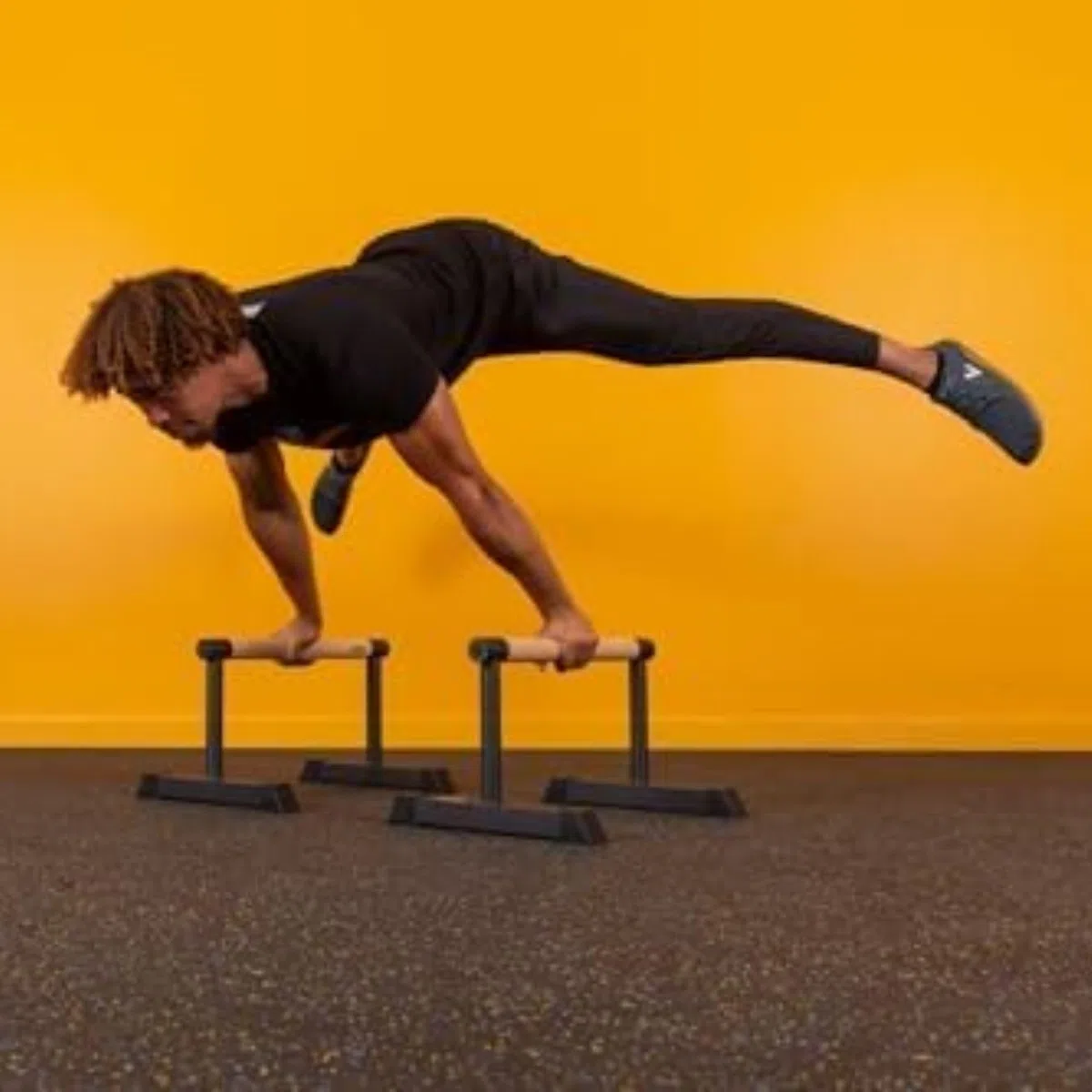 Gravity Fitness Parallettes - Nuovi manici ibridi in legno - Calisthenics, Crossfit, uso domestico e commerciale