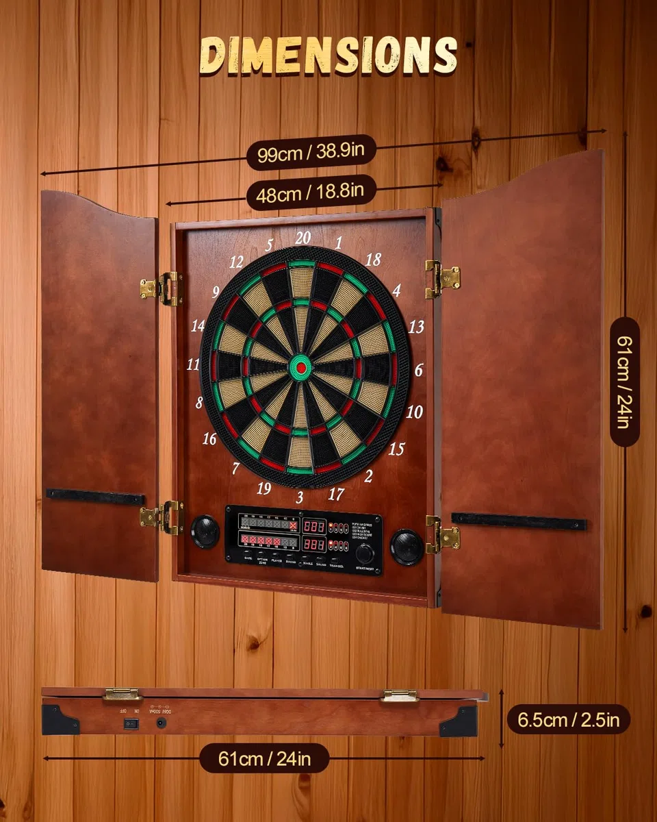 Freccette Bersaglio Elettronico [12 Freccette di Bronzo][Modalità di Gioco Cricket], Bersaglio Freccette Elettronico