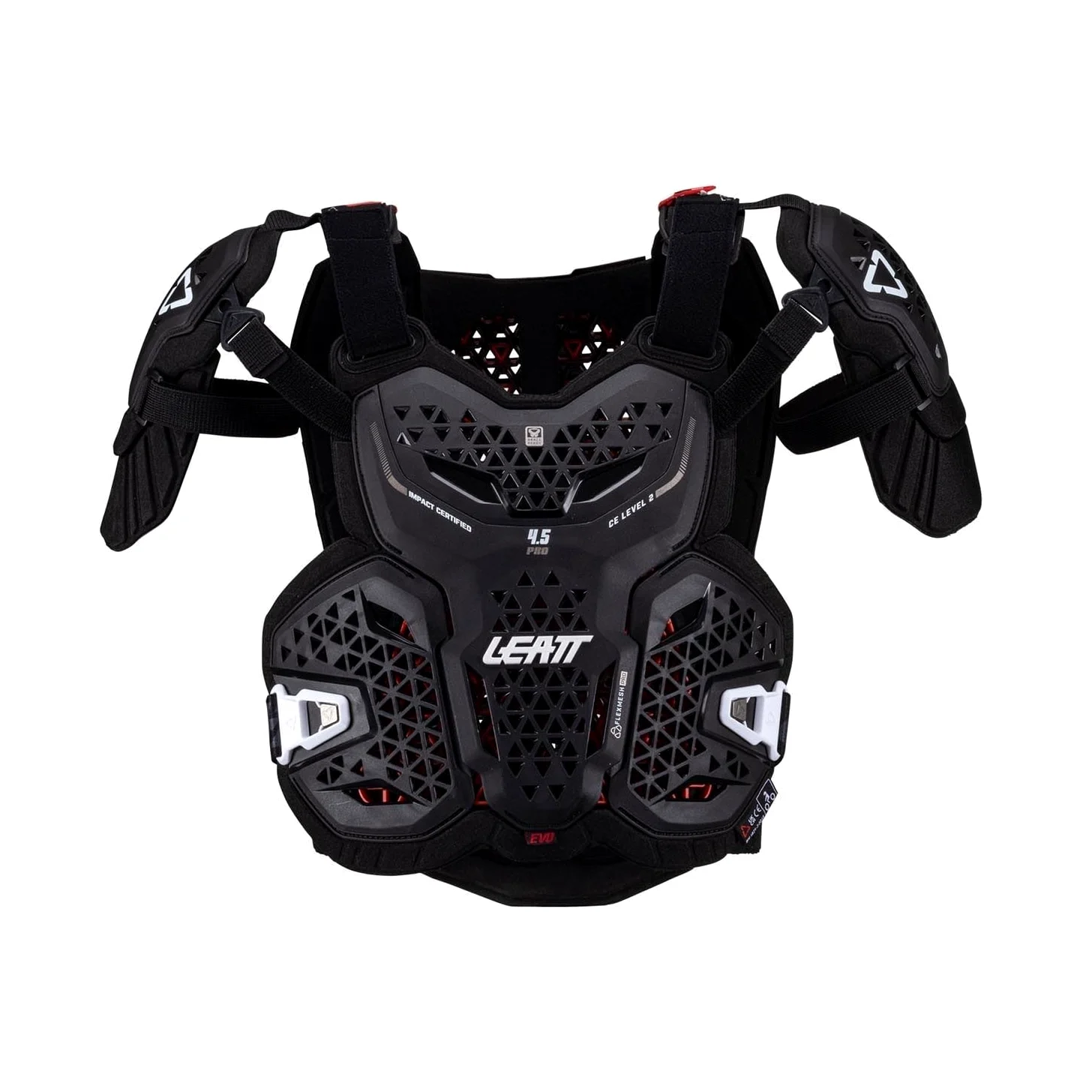LEATT Pettorina Protector 4.5 Pro Evo - Nero - L/xl 172-184cm