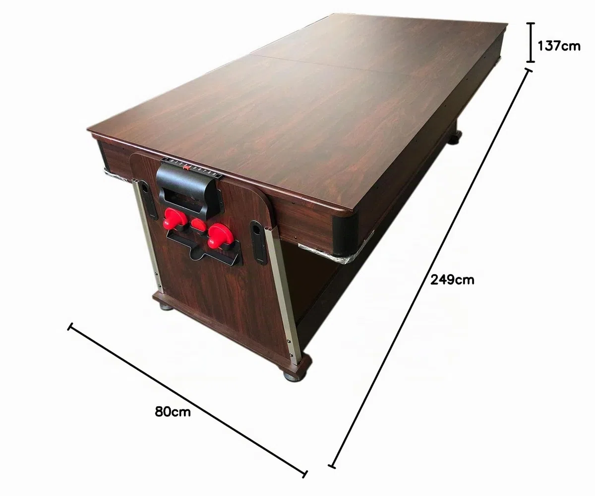 grafica ma.ro srl Biliardo 7 FT Carambola Verde + Air Hockey + Piano Ping Pong + Piano per Tavolo MOD. Mattew