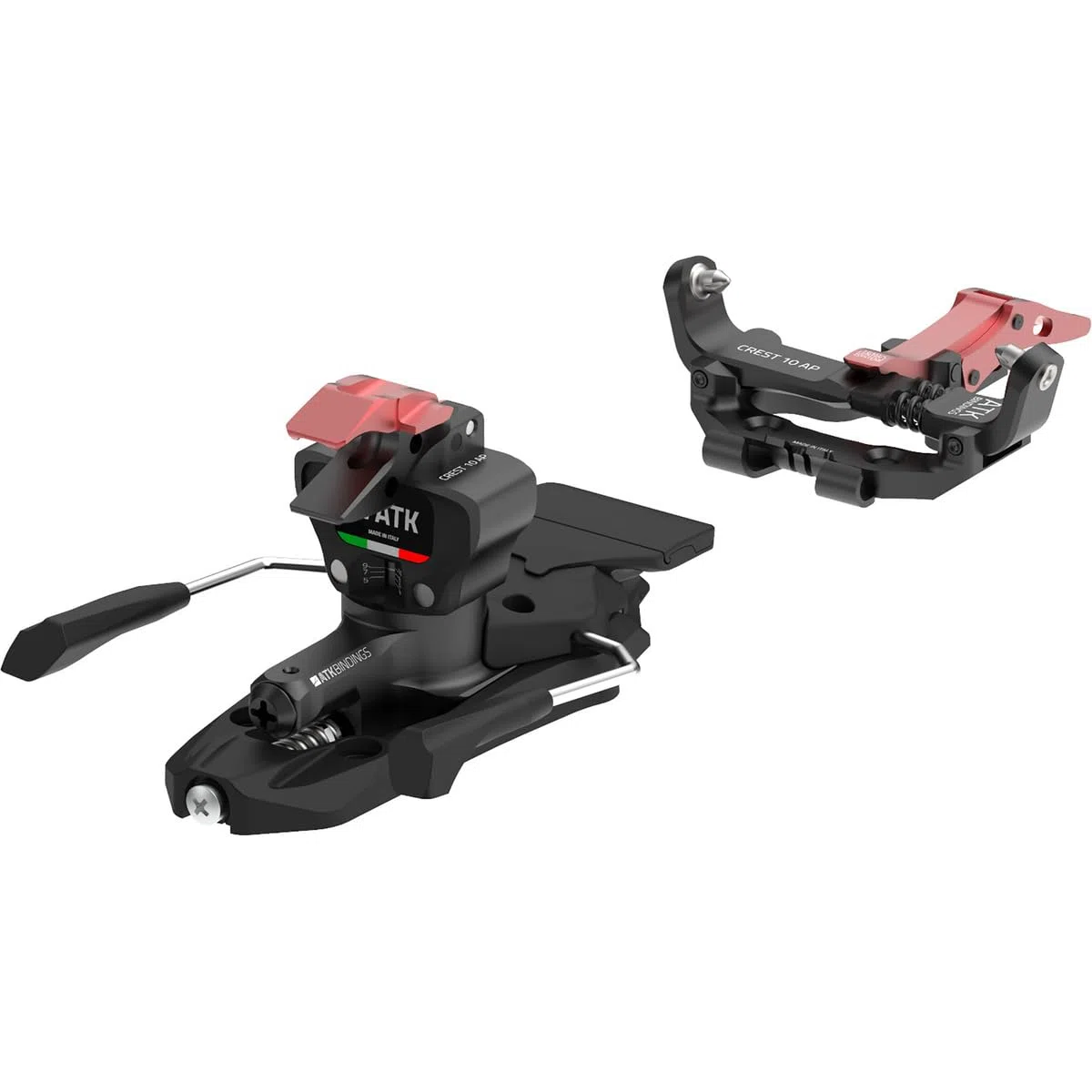 ATK Bindings Attacco da Sci Alpinismo Crest 10 AP, Black Red, 97mm