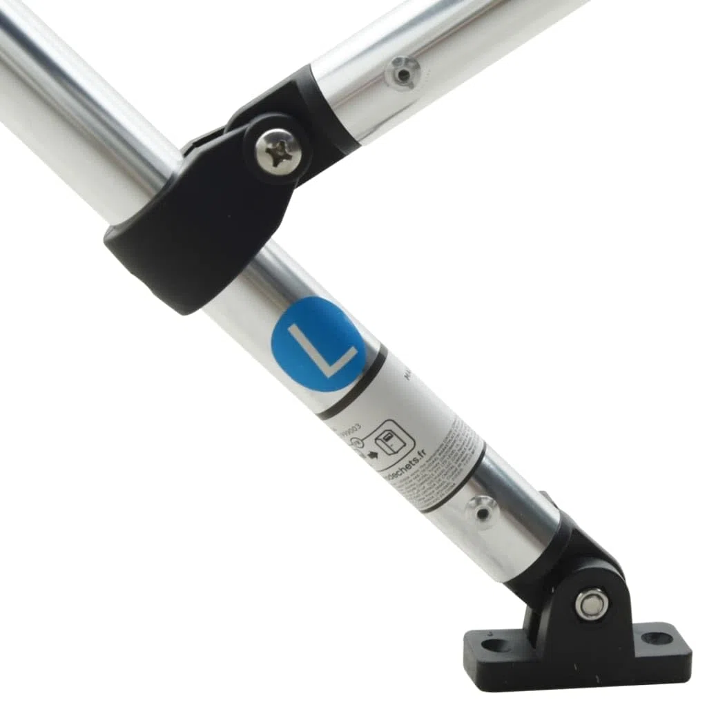 vidaXL Bimini di Prua Pareti Laterali Rete 3 Archi 183x(154-167) x137cm, bimini per imbarcazione, tendalino per barca, copertura per imbarcazione