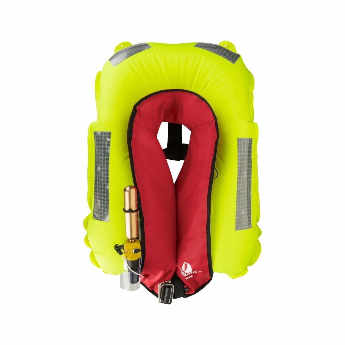 Set di 4 12skipper giubbotti di salvataggio automatici 165N ISO con imbragatura, rosso
