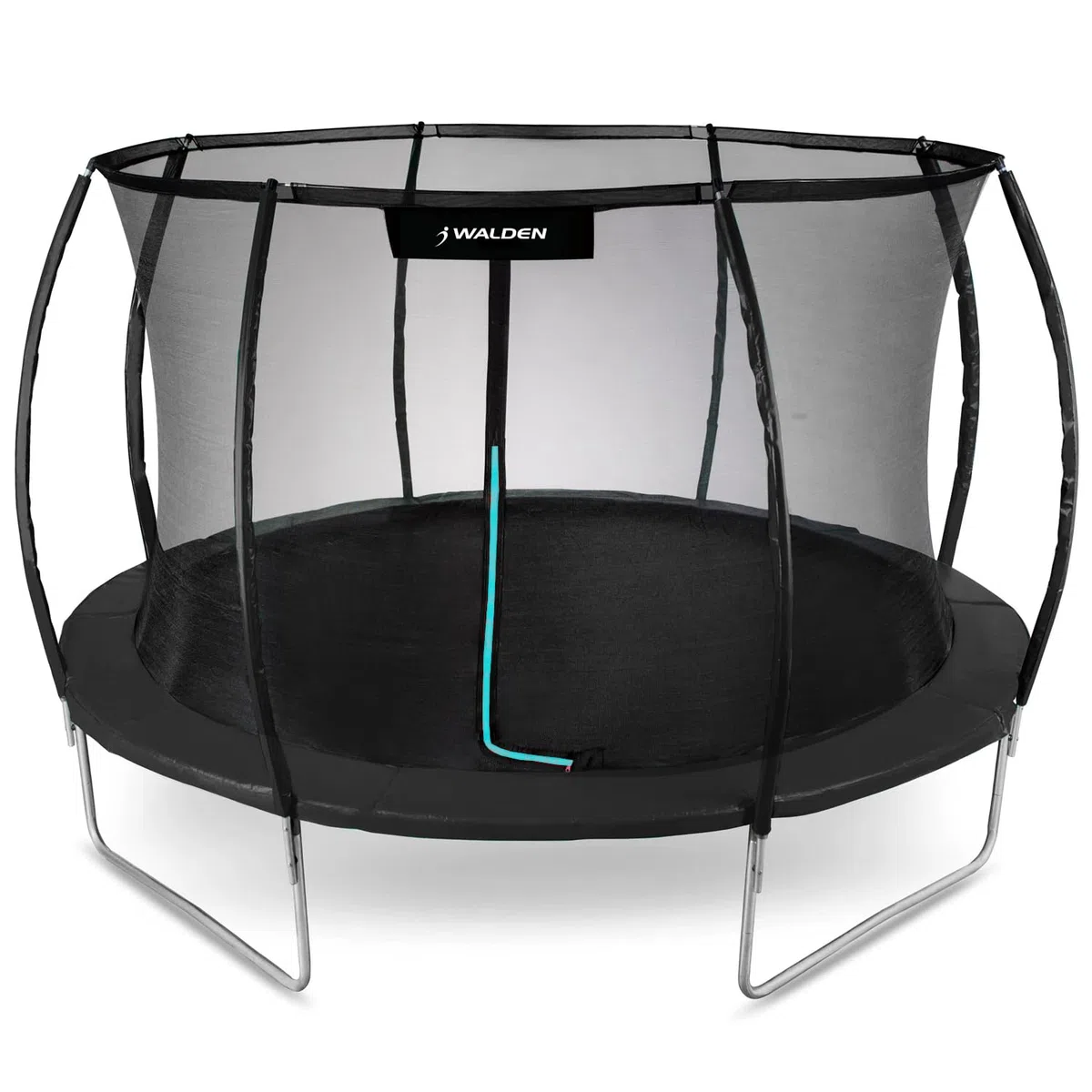 Trampolino esterno 244 8 FT con recinzione di sicurezza e aste imbottite per bambini, per interni ed esterni, portata fino a 100 kg