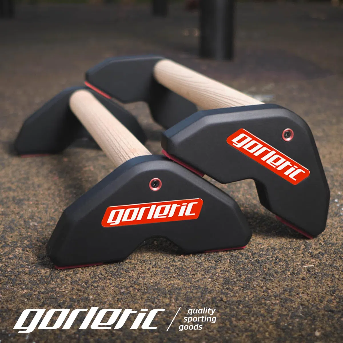 LowFit PRO Gorletic Calisthenics Parallettes - Parallele da ginnastica, facile da trasportare, testato dall'atleta, design magnetico di qualità.
