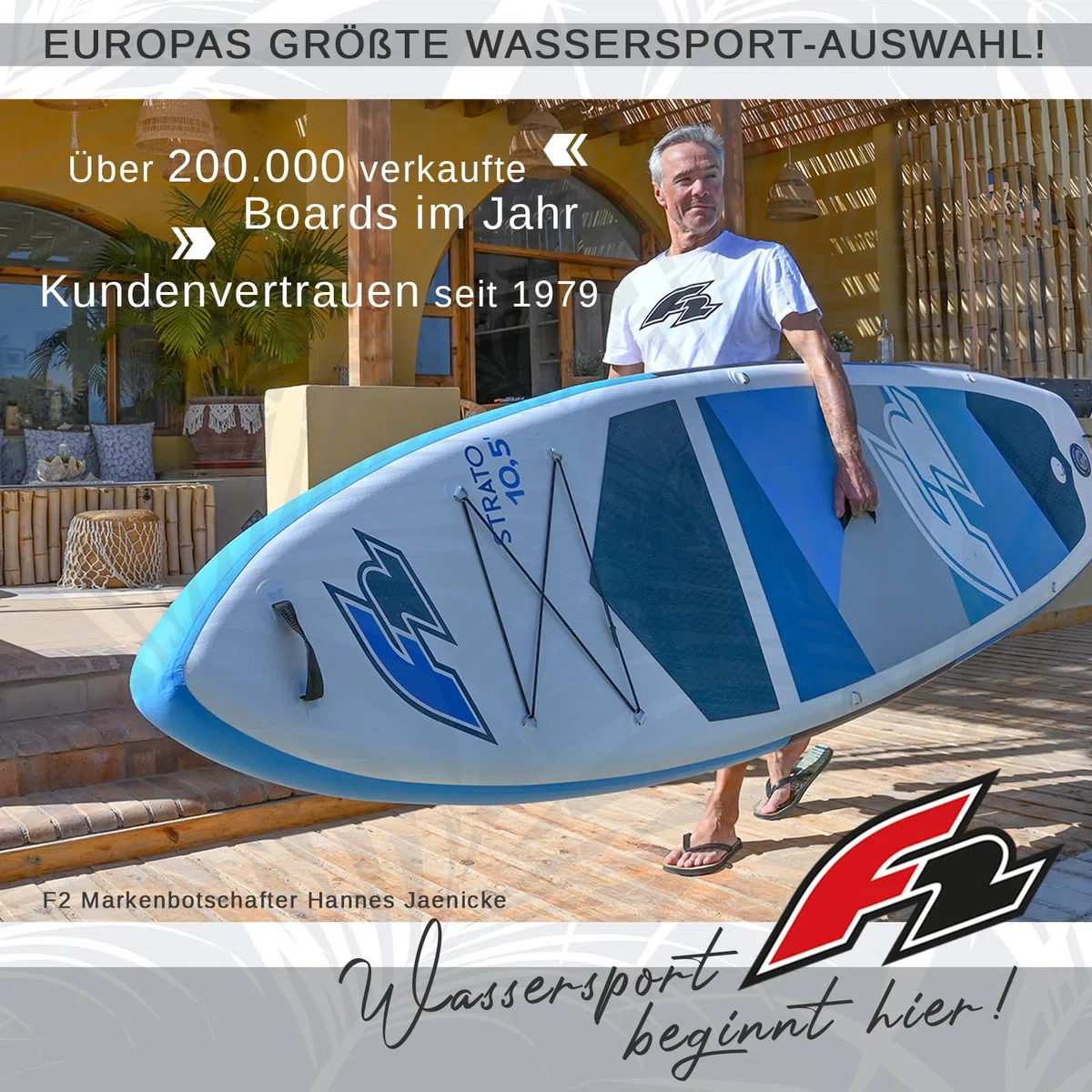 F2 SUP Stand Up Paddle Board Strato Limited Edition, misura a scelta, blu 2024