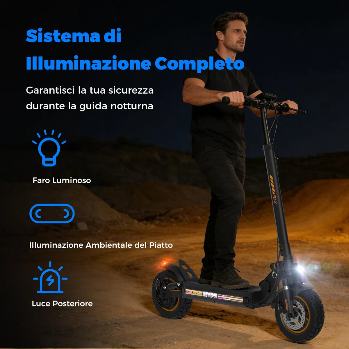 W9 500W Monopattino Elettrico Fuoristrada, 12AH Batteria, 6/10/15/25km/h, 40 Km Autonomia, 4 Sospensioni, 3 Sistemi Di Frenata, Antifurto, Controllo App,Pieghevole, Carico 120KG