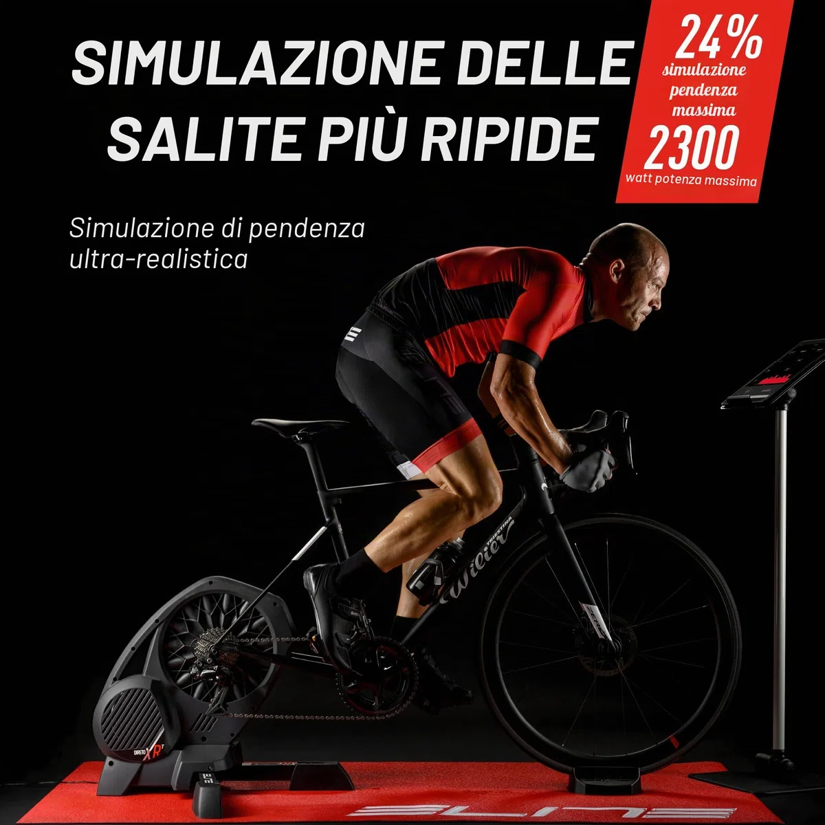 Elite Direto XR Smart Trainer Interattivo – Disponibile in Versione Standard o Bundle Zwift Cog e Click – Rullo a Trasmissione Diretta per Allenamento Indoor