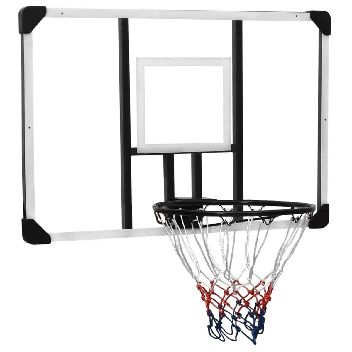 ARKEM Canestro Basket Esterno Portatile,Pallacanestro da Camera Interno con Tabellone,Tabellone Pallacanestro Trasparente 106x69x3 cm Policarbonato