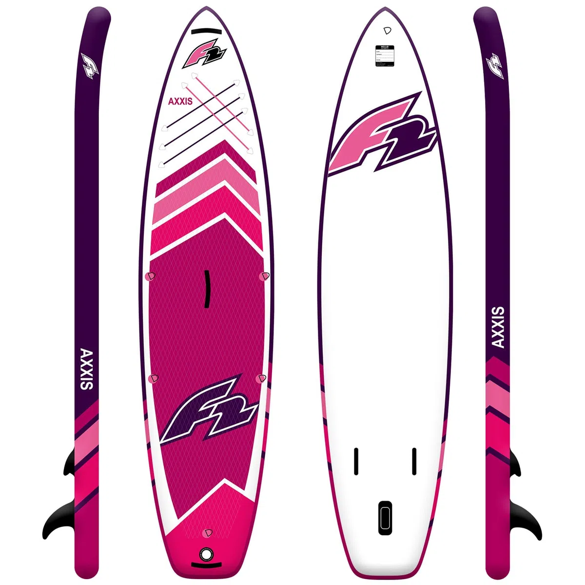 F2 Tavola da donna SUP Stand Up Paddle Axxis 10'5''/11'6"/12'2" a scelta rosa 2024