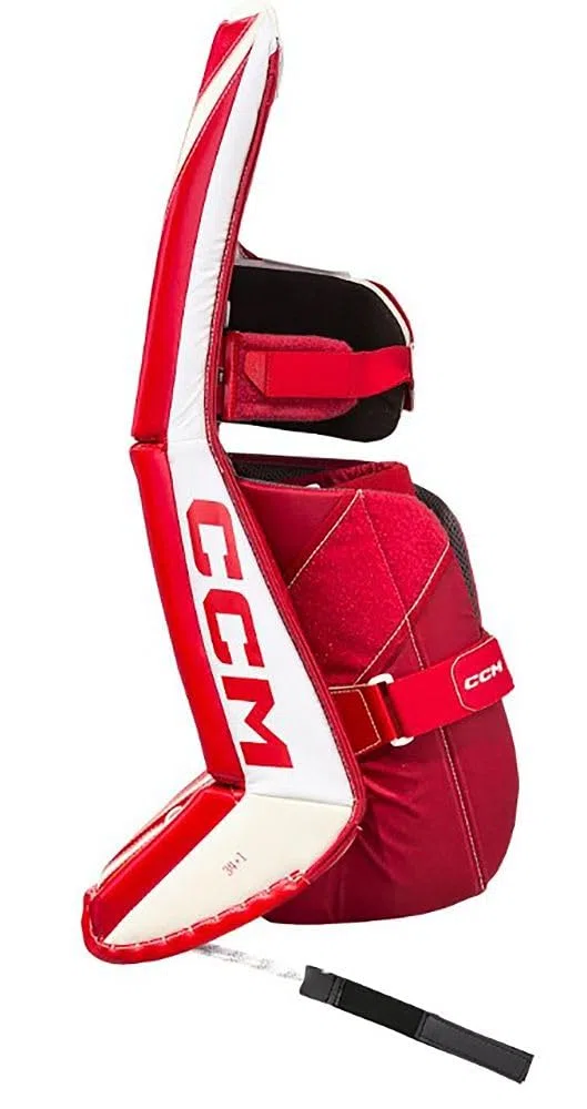 CCM EFLEX 7.5 - Binario per portiere Senior Detroit, bianco/rosso, 34 + 1 bianco/rosso