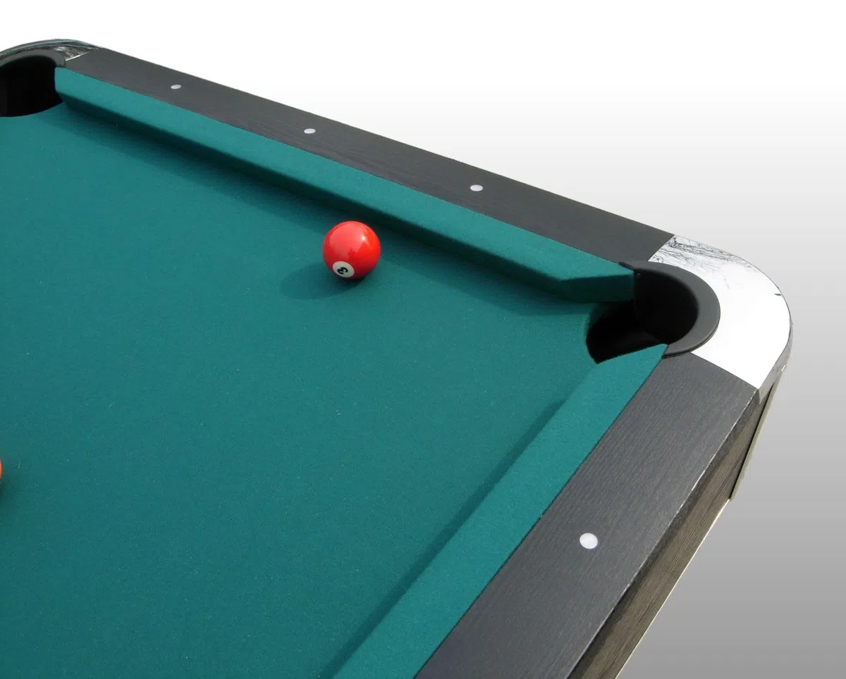 Tavolo da Biliardo BLACK NORMAN - Disponibile con Panno Verde, Rosso, Blu e Nero, Design Professionale e Accessori Completi