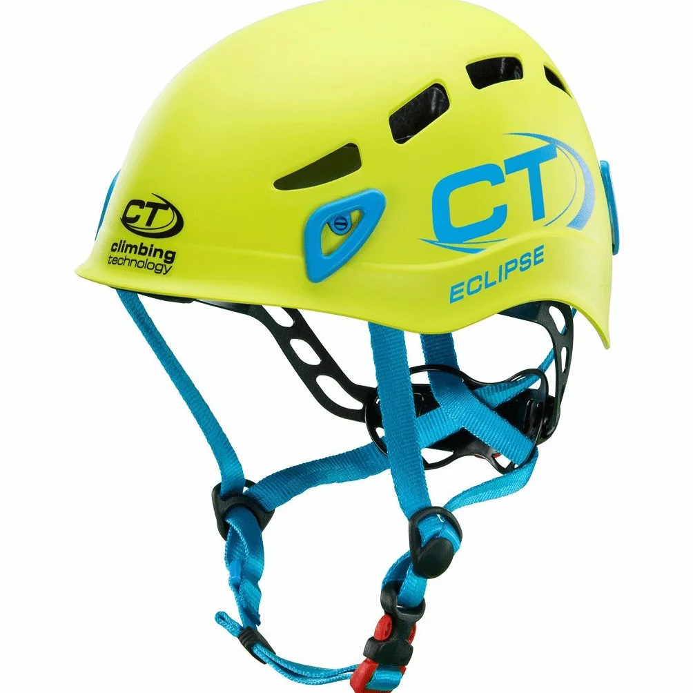 Climbing Technology Casco per arrampicata ECLIPSE Verde regolabile da 48 a 56 cm