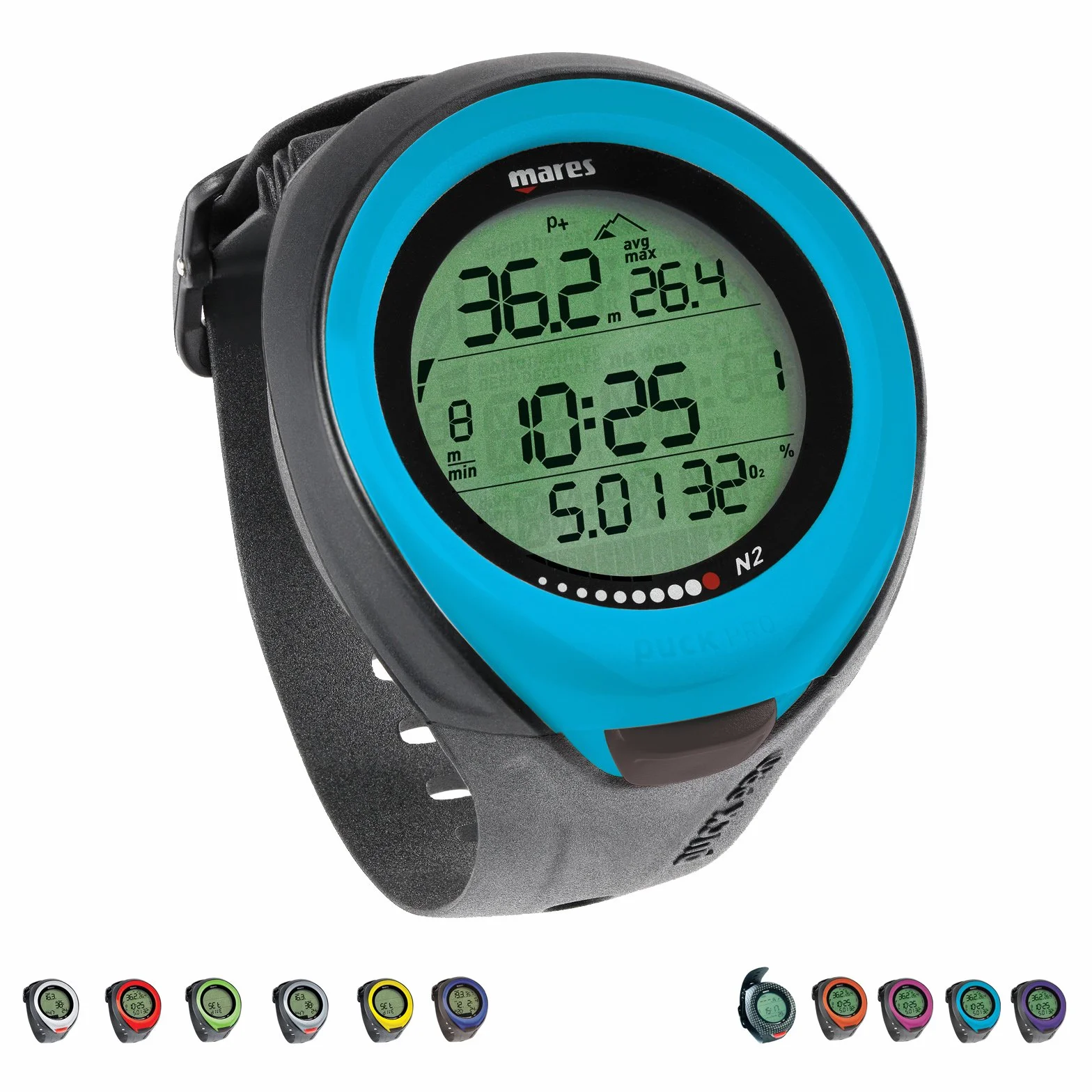 Mares Colour, Puck PRO-Computer per Immersioni, Colore: Blu/BL Unisex Adulto