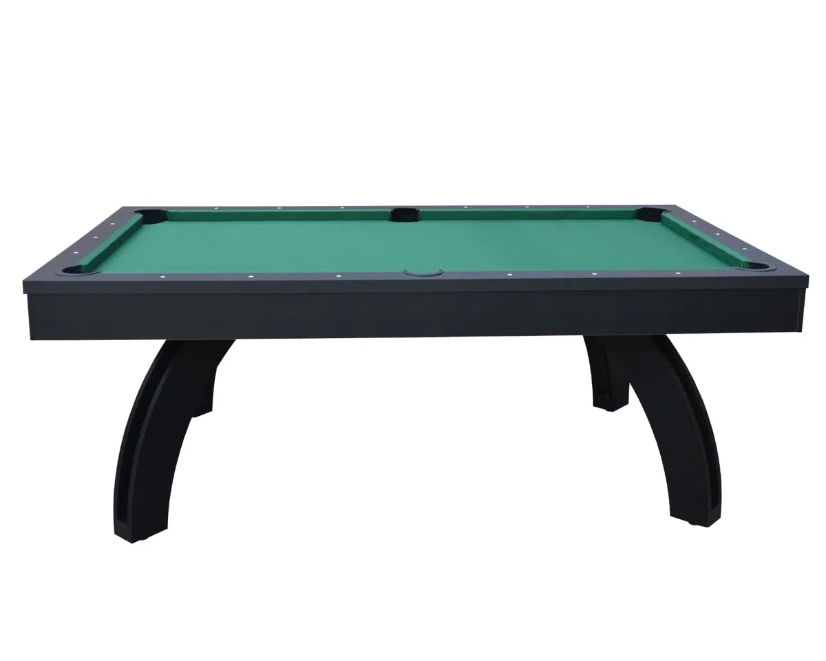 NGBiliardi Biliardo Sirio Nero Multifunzione 214 cm, Diventa Ping Pong e Tavolo da Pranzo