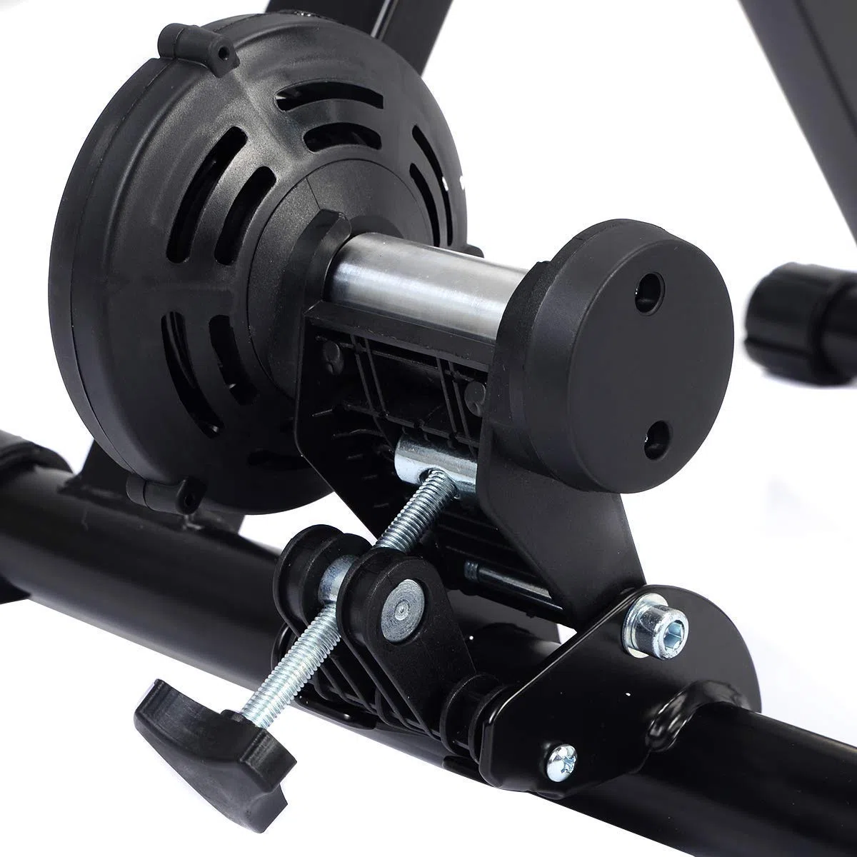 COSTWAY Rullo per Allenamento Bici, Addestramento Bicicletta a Casa, Pieghevole e Regolabile, Carica Max 150kg, Nero