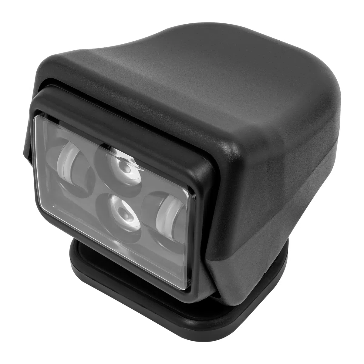 Faro da lavoro a LED con telecomando 60W 8000LM – IP67 Luce da lavoro impermeabile con base magnetica per fuoristrada, camion, imbarcazioni, campeggio – Girevole a 360°, telecomando incluso (Nero)