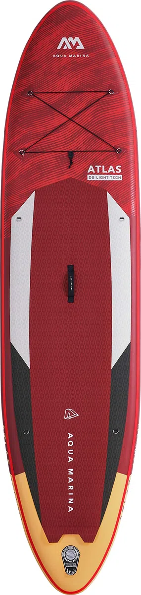 AM Aqua Marina Unisex Adult All-Around Isup, 3.66 m/15 cm, Atlas Advanced All Around iSUP 3 66 m 15 cm with Paddle and Safety Leash, Red, 366 x 86 15 cm EU
