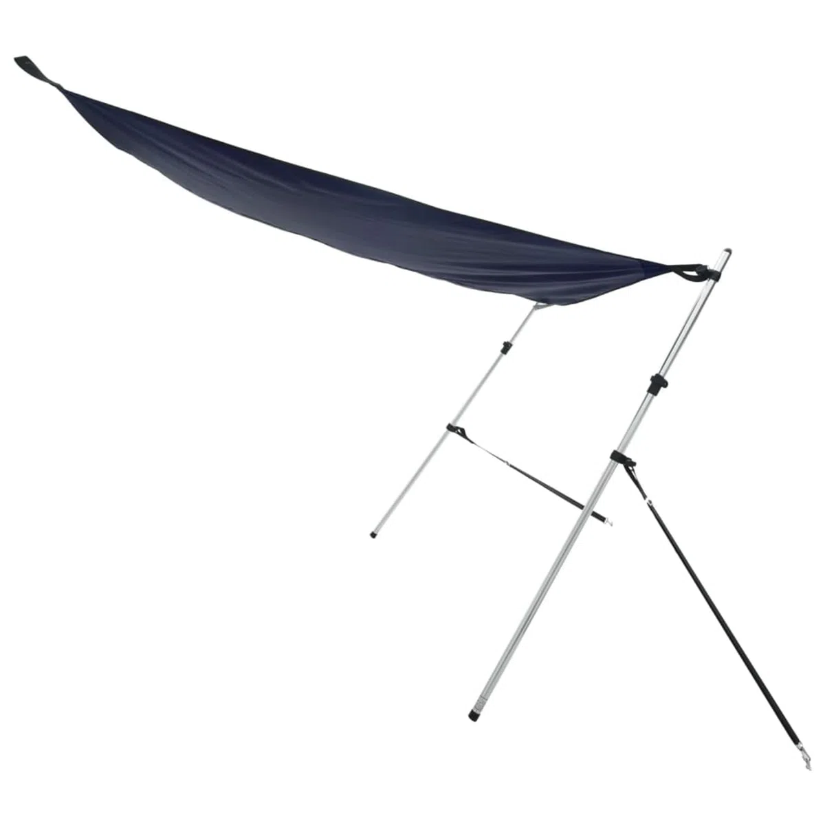 Tendalino Estensione a T, Ombreggiatura per Barche, 170x170x(115-183) cm, Poliestere 600D con Rivestimento PU e Struttura in Alluminio, Accessorio per Tendalino Bimini e Coperture Barca da Pesca e da