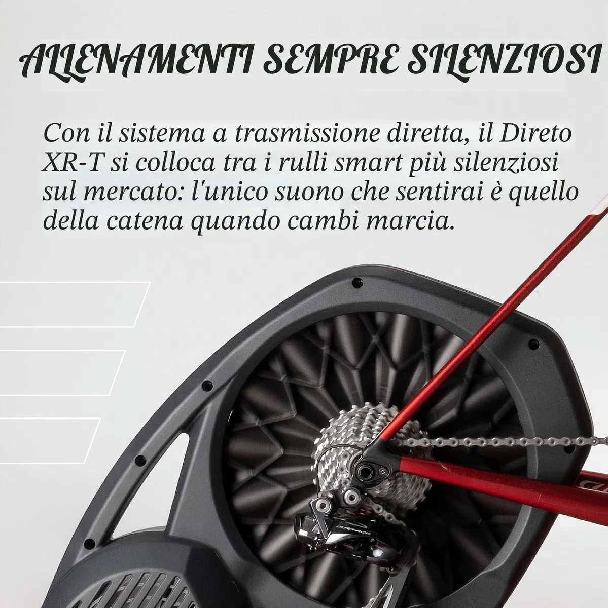 Elite Direto XR Smart Trainer Interattivo – Disponibile in Versione Standard o Bundle Zwift Cog e Click – Rullo a Trasmissione Diretta per Allenamento Indoor