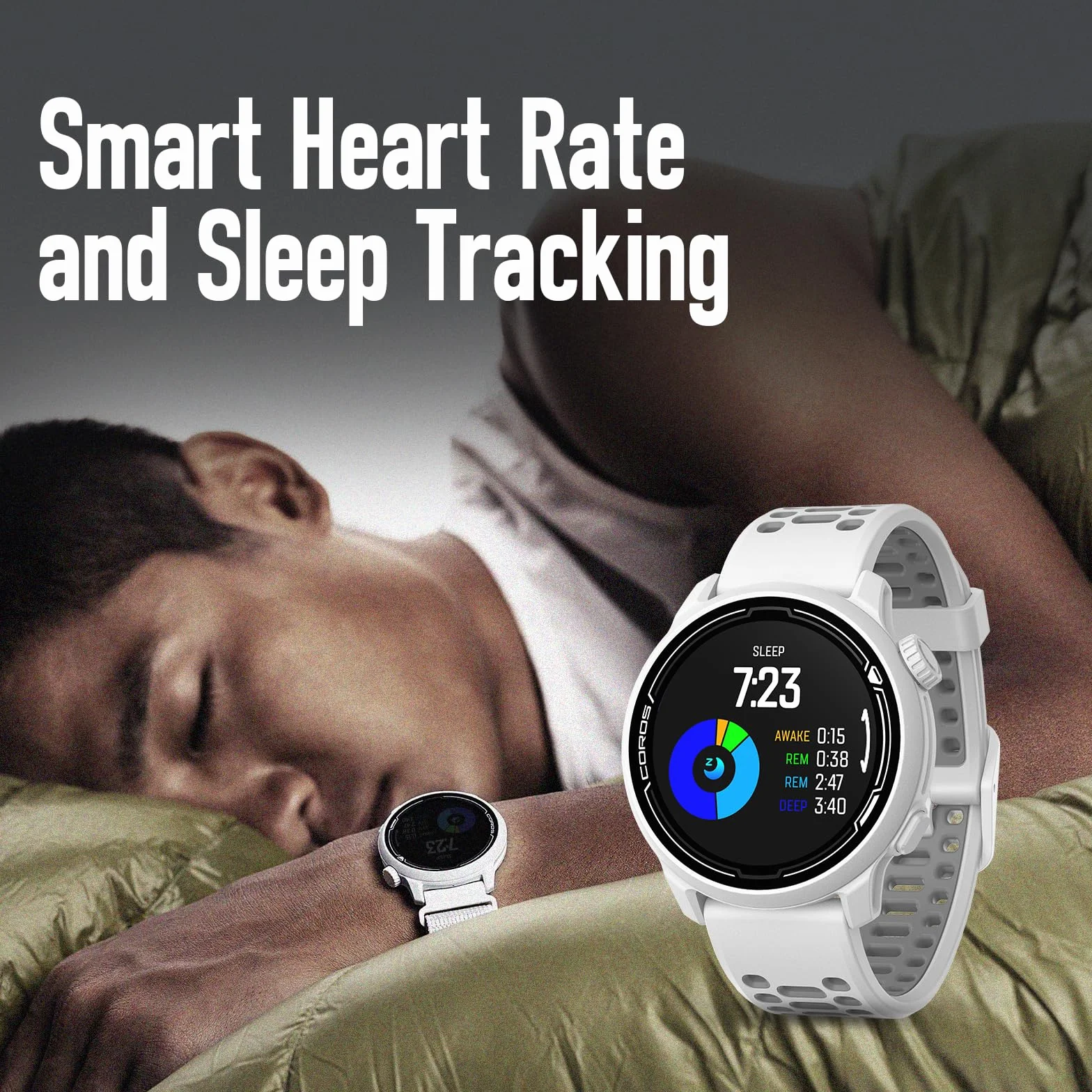 COROS PACE 2 Premium GPS orologio sportivo con cinturino in nylon o silicone, cardiofrequenzimetro, batteria GPS completa 30 ore, barometro, porte ANT + BLE, Strava, Stryd & TrainingPeaks