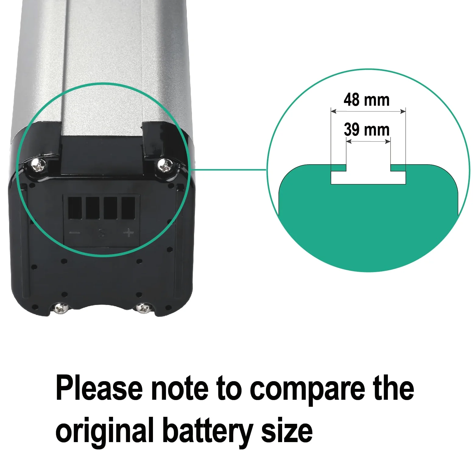Batteria Ebike 24V 16Ah di ricambio per Phylion Zhenlong/ZL07010-F Trio MiFa Rex, XH259-10J batteria per bicicletta elettrica (24V 16Ah)
