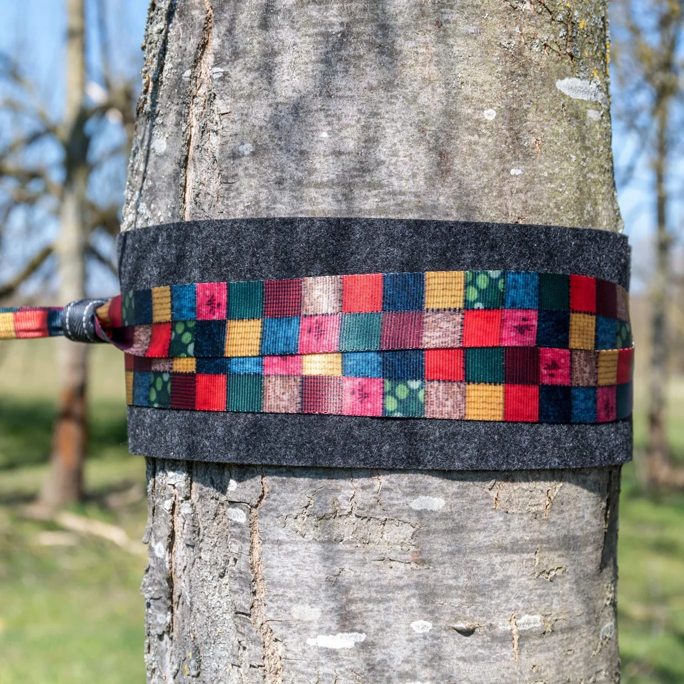 BUZZARD Patchwork Set Slackline - Colorato, spontaneo e Pieno di Buon Umore