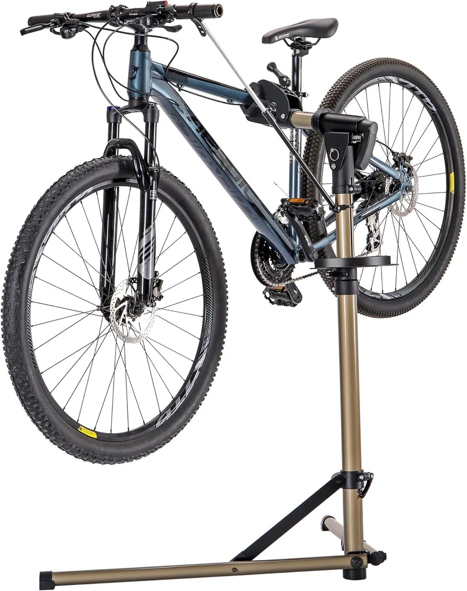 CXWXC Supporto per Manutenzione Bici, Cavalletto per Riparazione e-Bike fino a 36kg, Regolabile in Altezza, Pieghevole e Girevole a 360° per MTB, Bici da Corsa, e-Bike