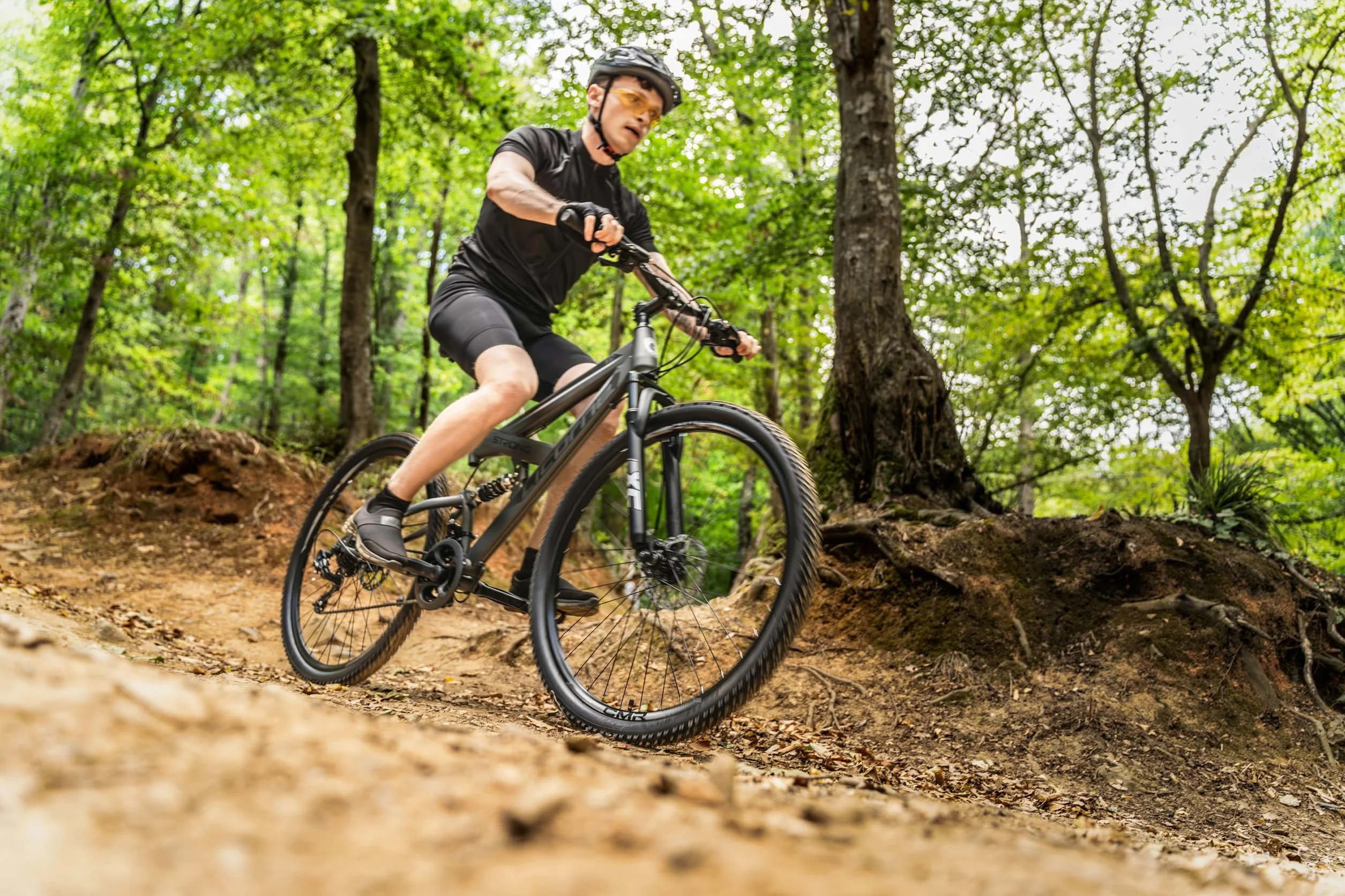 Licorne Bike - Premium Mountain Bike Strong 2D da 26, 27,5 e 29 pollici, bicicletta con freni a disco anteriori e posteriori, cambio a 21 marce, a sospensione completa
