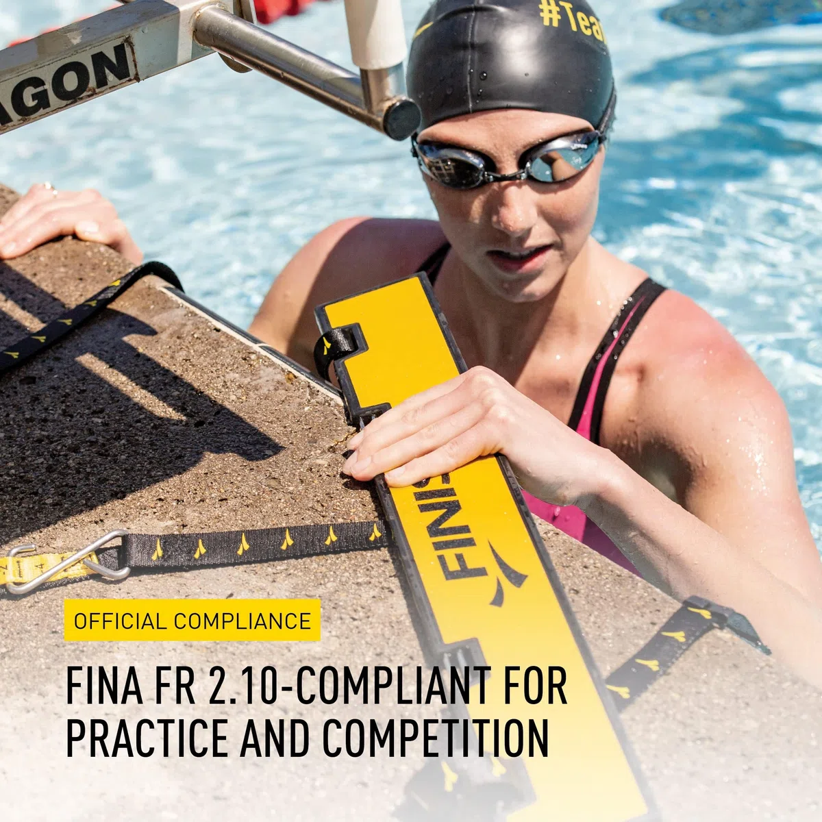 Finis Backstroke Start Wedge, Competitive Swim Equipment Unisex – Adulto, Black, One Size