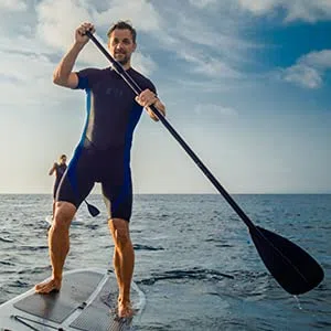 GOTOTOP Pagaia in Alluminio Regolabile 163-215 cm, Removibile 2 Parti per Stand Up Paddle, Kayak, Surfboard e Canoa