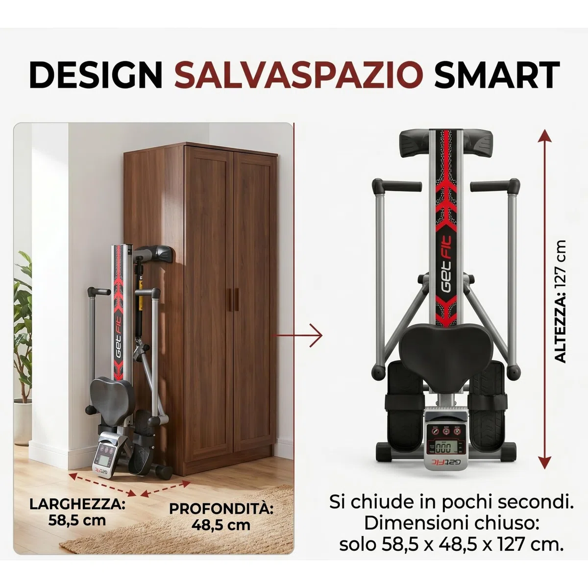 Get Fit VOGAOTRE 2 Pistoni 10 Livelli