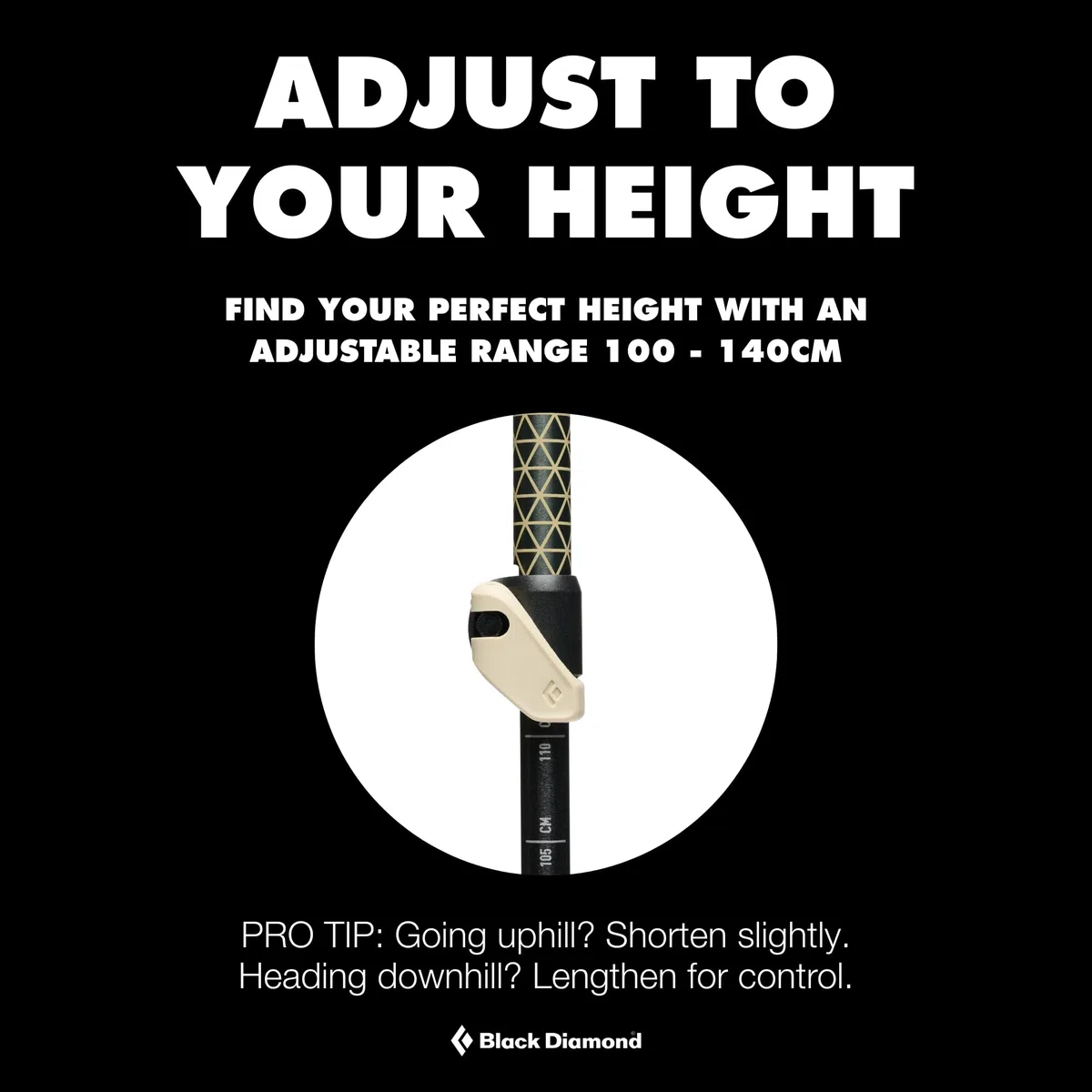 Black Diamond Trail Cork Trekking Poles - Bastone da Trekking Unisex, per Adulti