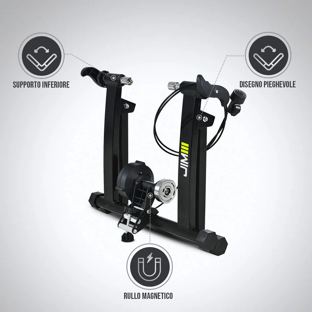 JIM Fitness - Rullo Magnetico per Allenamento Bicicletta Indoor