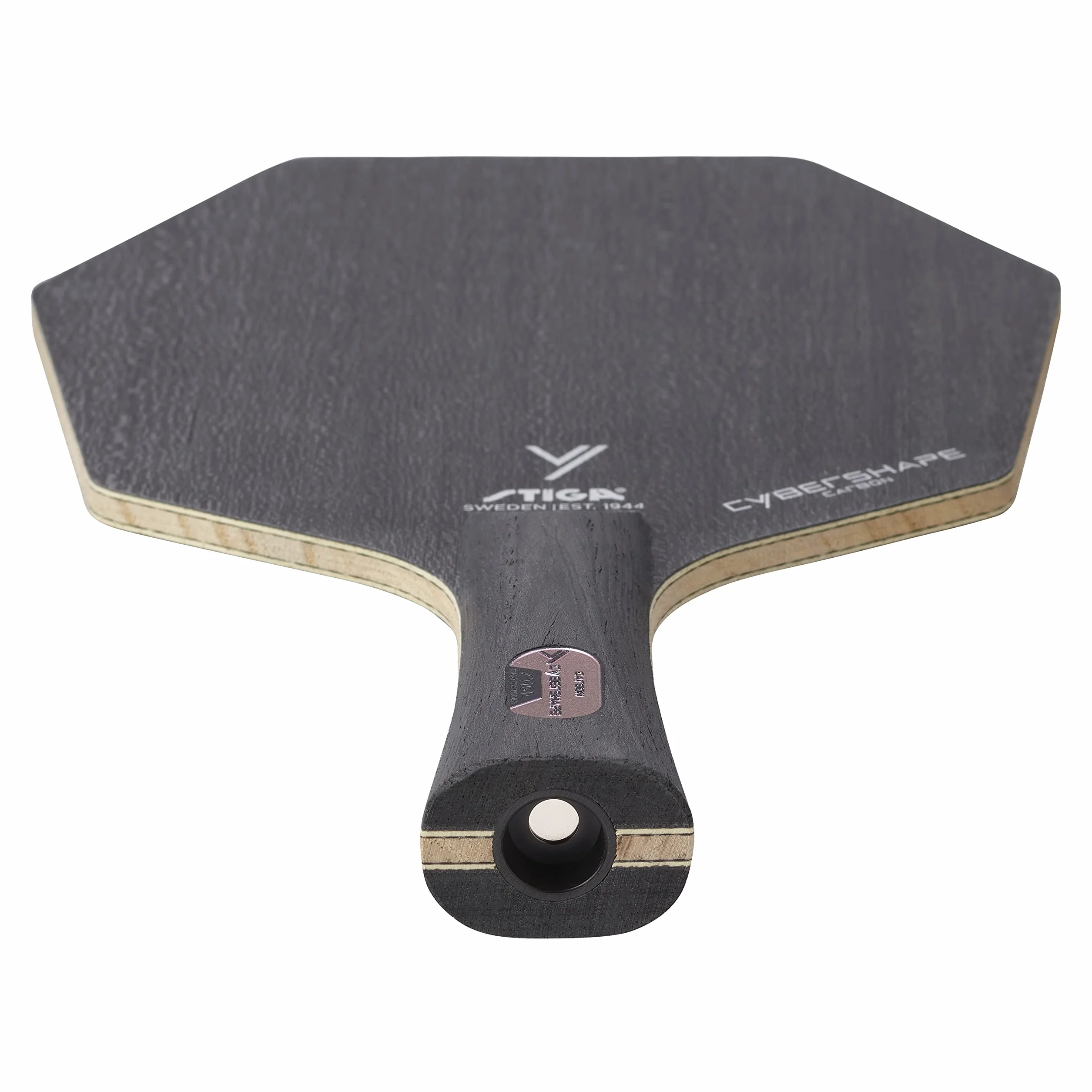 STIGA Legno da ping pong Cybershape Carbon con tecnologia CWT Custom Weight