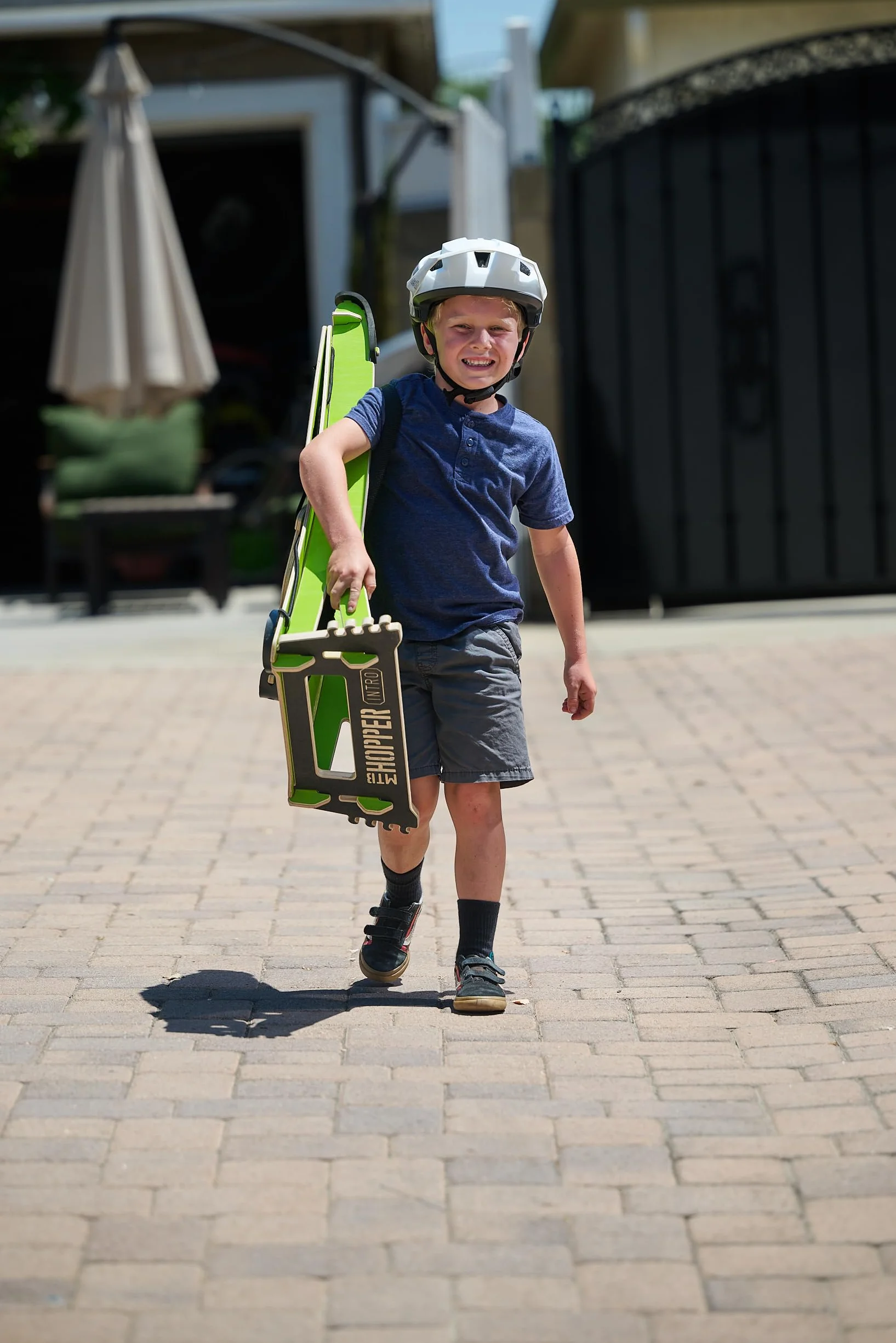 MTB Hopper Intro - Rampa di salto portatile per scooter, skateboard, BMX