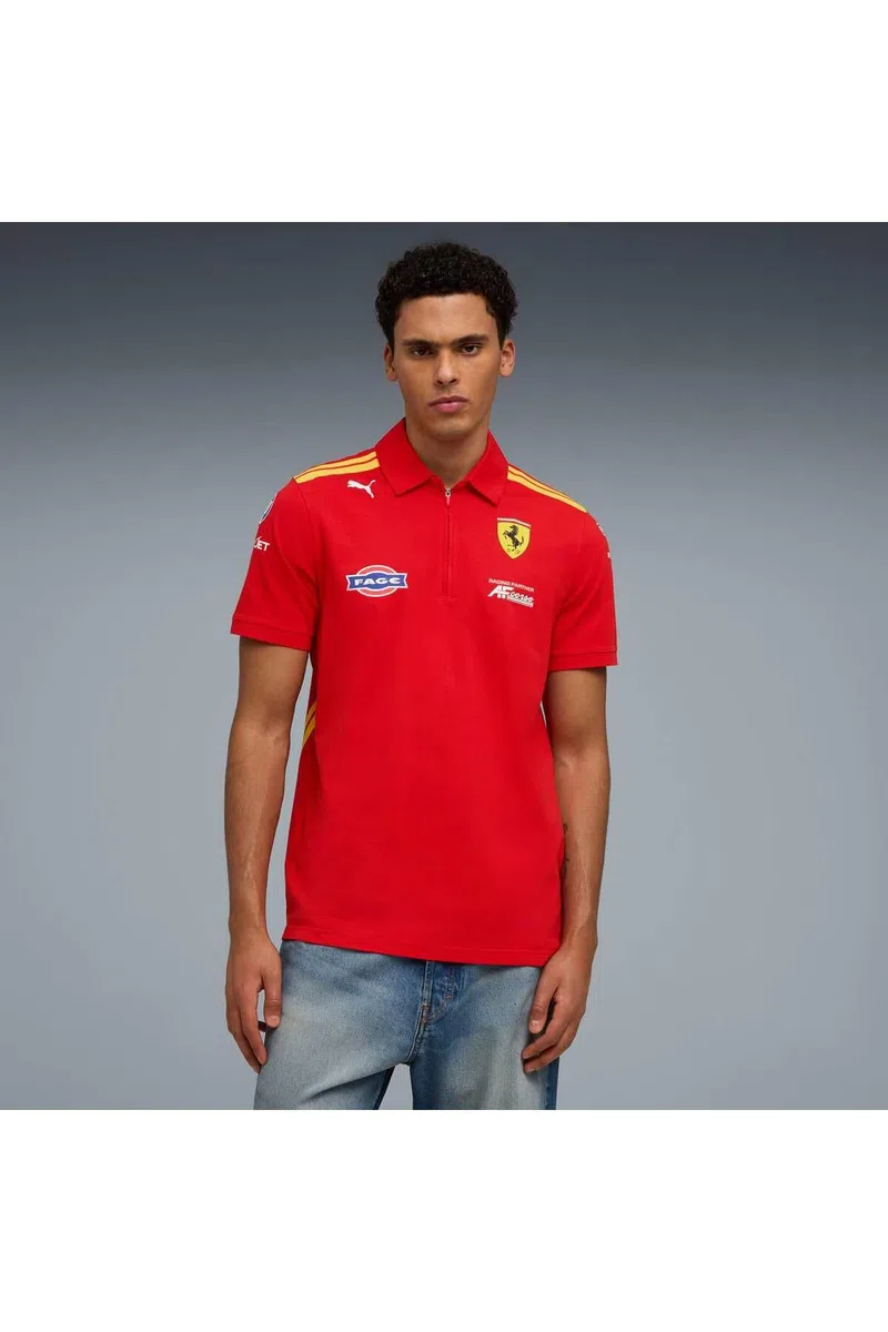 PUMA Scuderia Ferrari F1 2026 Polo Team Hypercar Uomo - Rosso