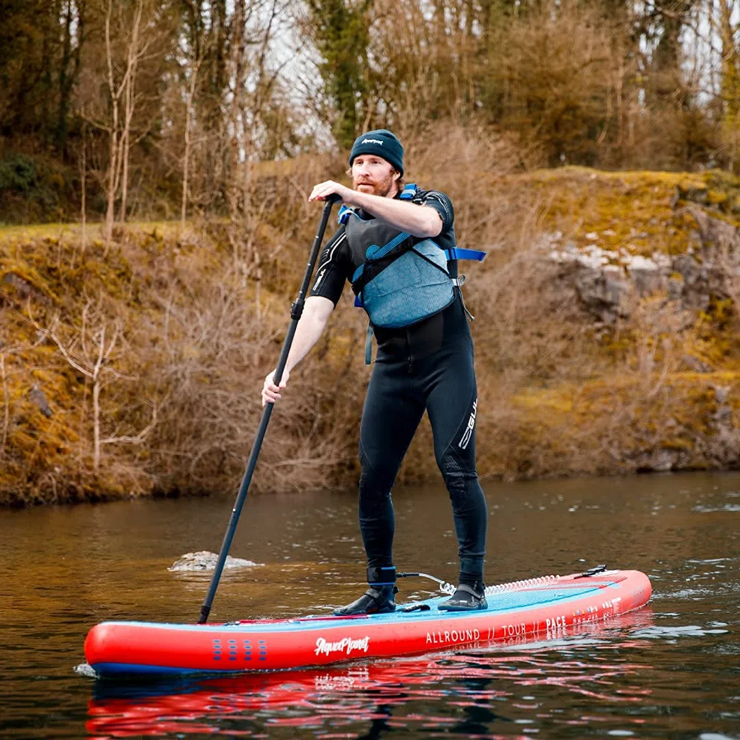 AQUAPLANET SUP Gonfiabile Pace 325 cm. Tavola Paddle Surf (Principianti ed Esperti) con Pinna, Pagaia, Pompa, Kit di Riparazione,Zaino, Guinzaglio, Borsa Stagna, Tracolla