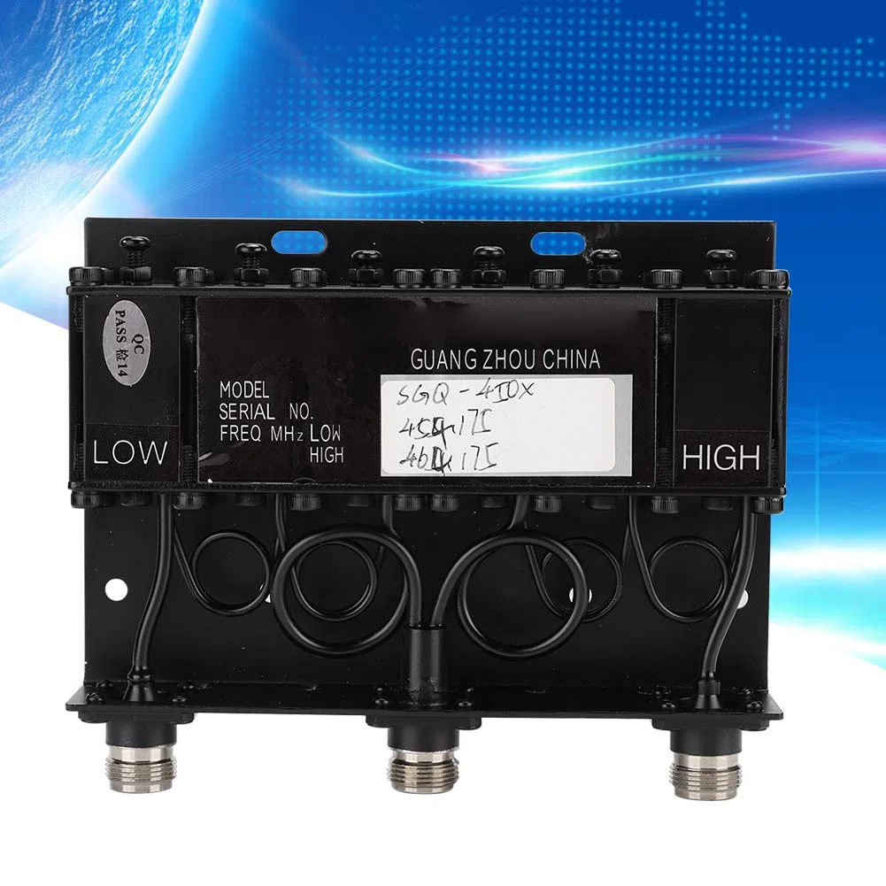 Duplexer UHF a 6 cavità con Isolamento 80dB per Connettore N Ripetitore Tono Radio, Adatto per Grandi Aree, Potenza 10W