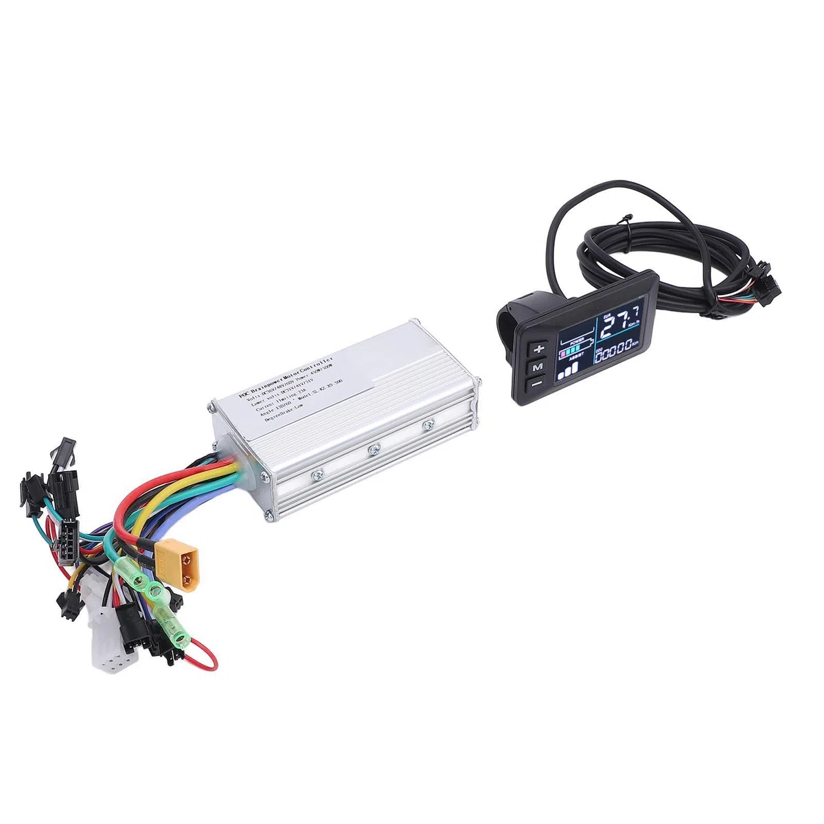 BuyWeek Kit Controller Brushless Bici Elettrica, Controller Motore Brushless 36V 48V 60V 450W 500W Centralina Bici Elettrica a Onda Sinusoidale con LCD G51