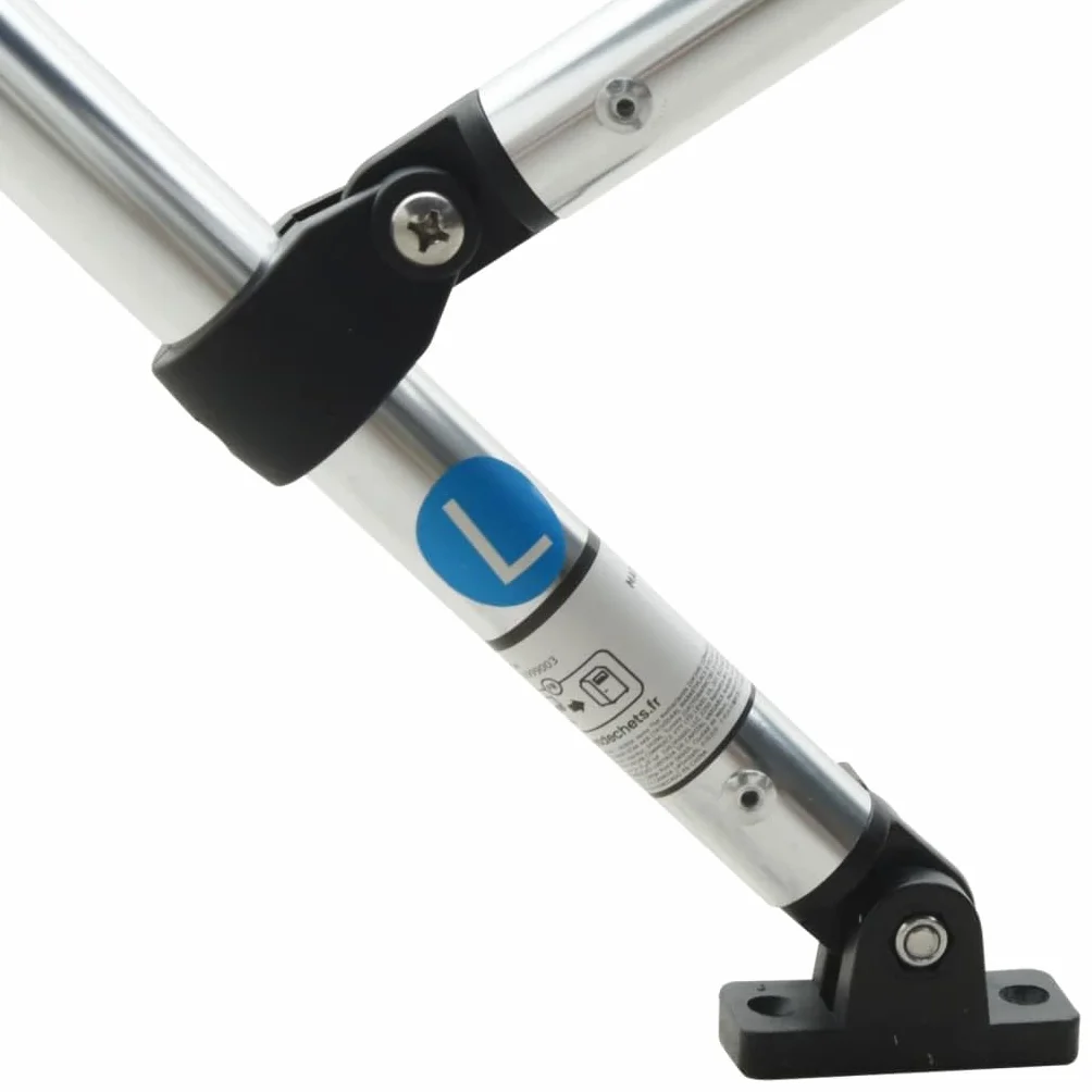 vidaXL Bimini di Prua Pareti Laterali Rete 4 Archi 243x(185-198)x137cm, bimini per imbarcazione, tendalino per barca, copertura per imbarcazione
