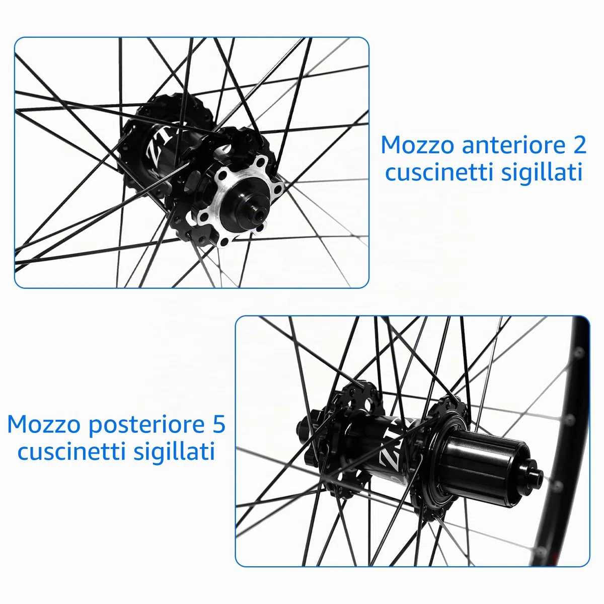 Set di ruote per mountain bike da 26"/27,5"/29" cerchi in lega di ultraleggeri 32H ad alta resistenza,set di ruote MTB con freno a disco a sgancio rapido