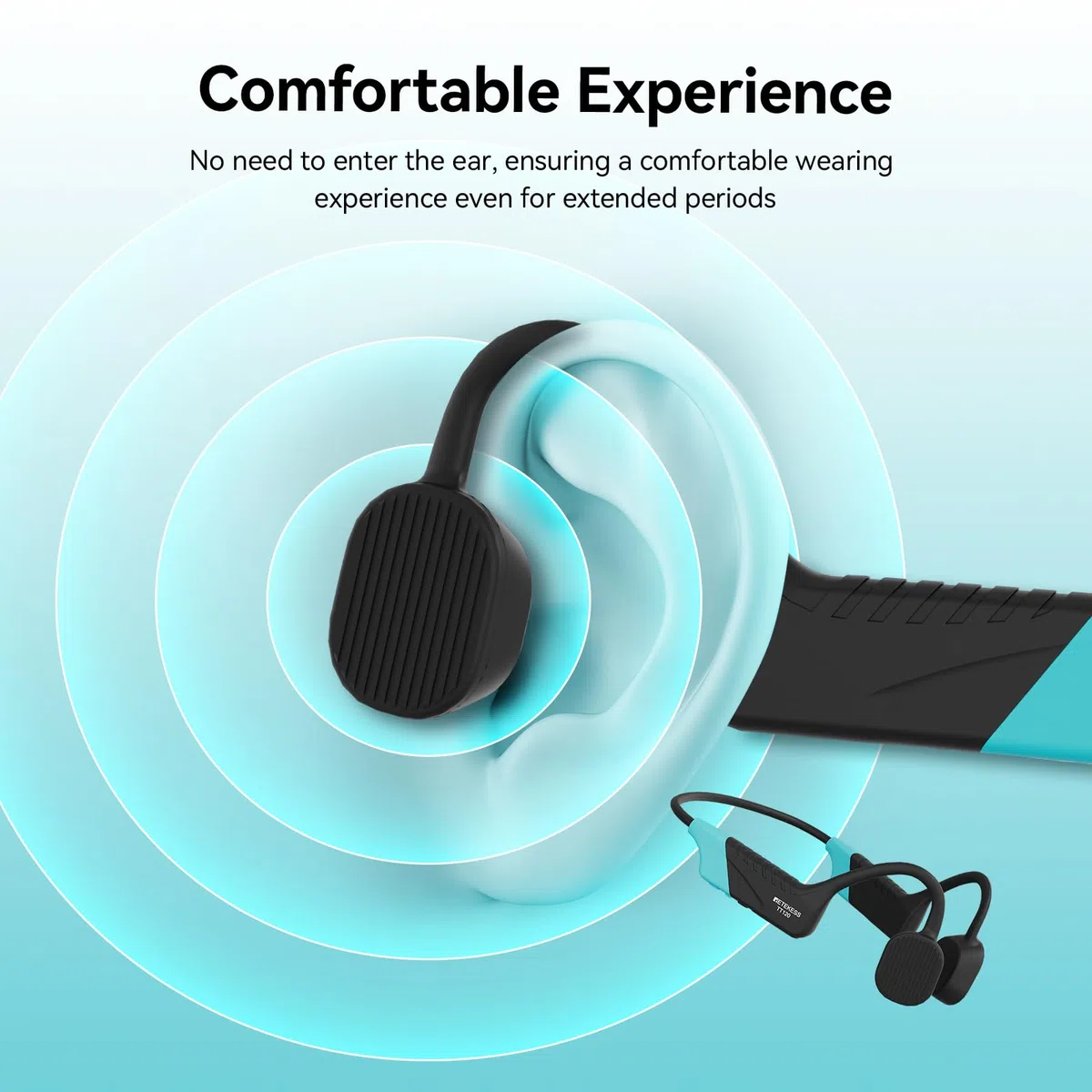 Retekess TT120 Comunicatore per Allenatori di Nuoto,Cuffie da Nuoto Impermeabili IP68,Conduzione Ossea,Unità Comunicazione Subacquea Wireless per Allenatori,Club di Nuoto(1 Trasmettitore 5 Ricevitori)