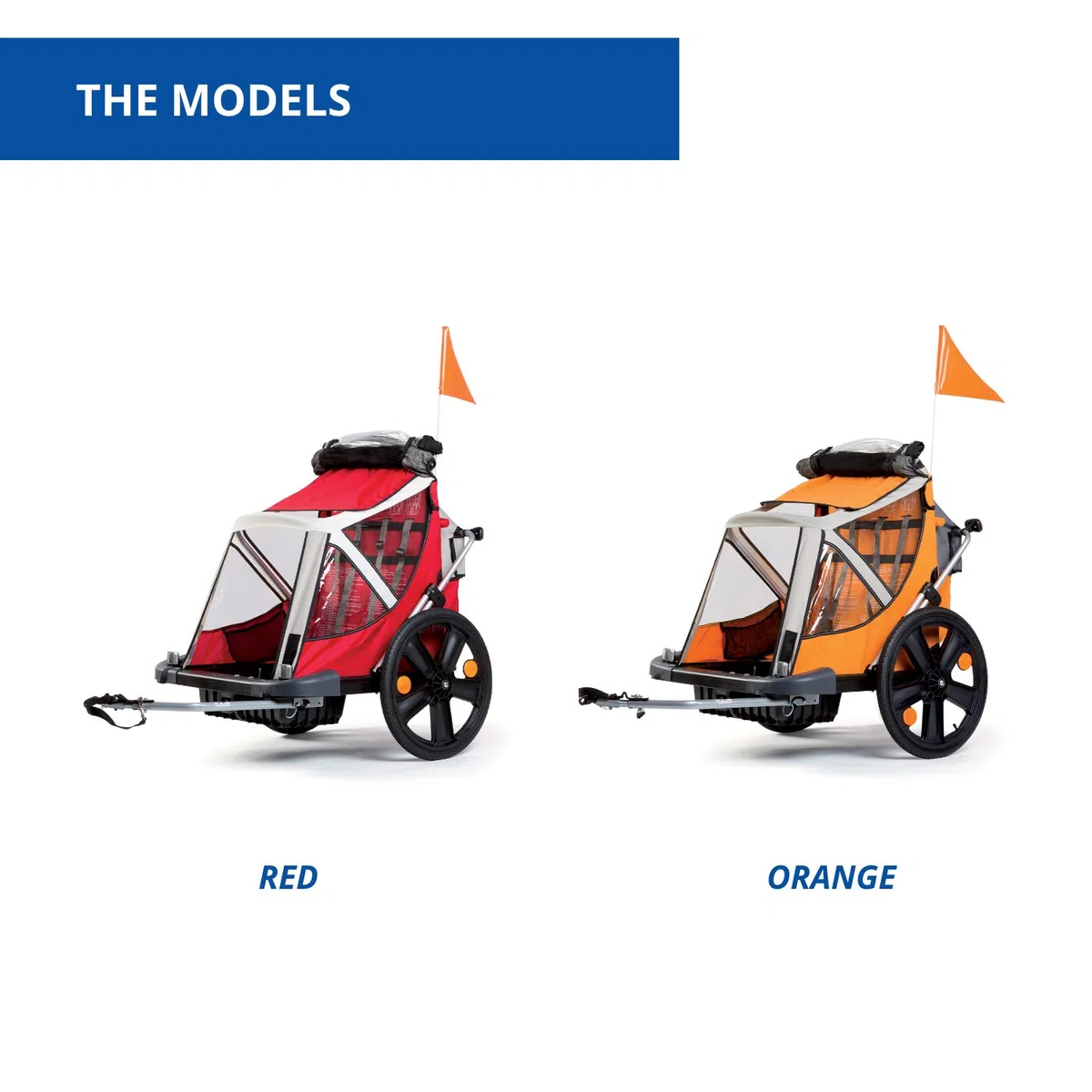 B-Travel - Rimorchio per Bambini, da Agganciare alla Bici - per Bambini di Peso Massimo 16 kg e Altezza Massima 1,10 m - Attacco alla Bici