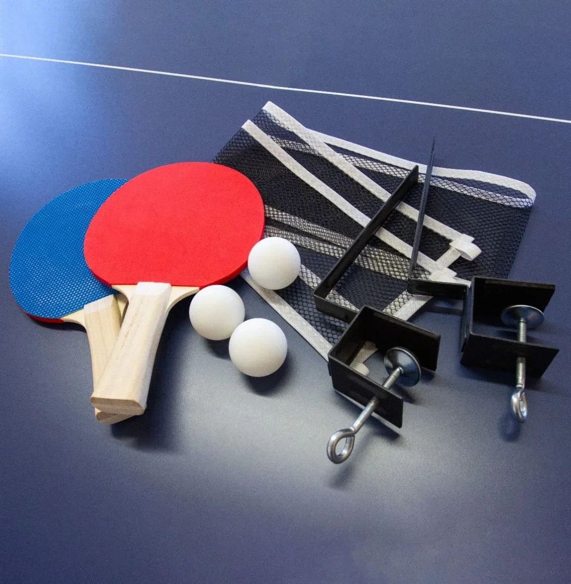 Tavolo da Ping Pong Pieghevole con Kit Racchette e Palline Tennis da Tavolo con Retina e Kit Completo Tavolo da Gioco Multiuso per Uso Interno
